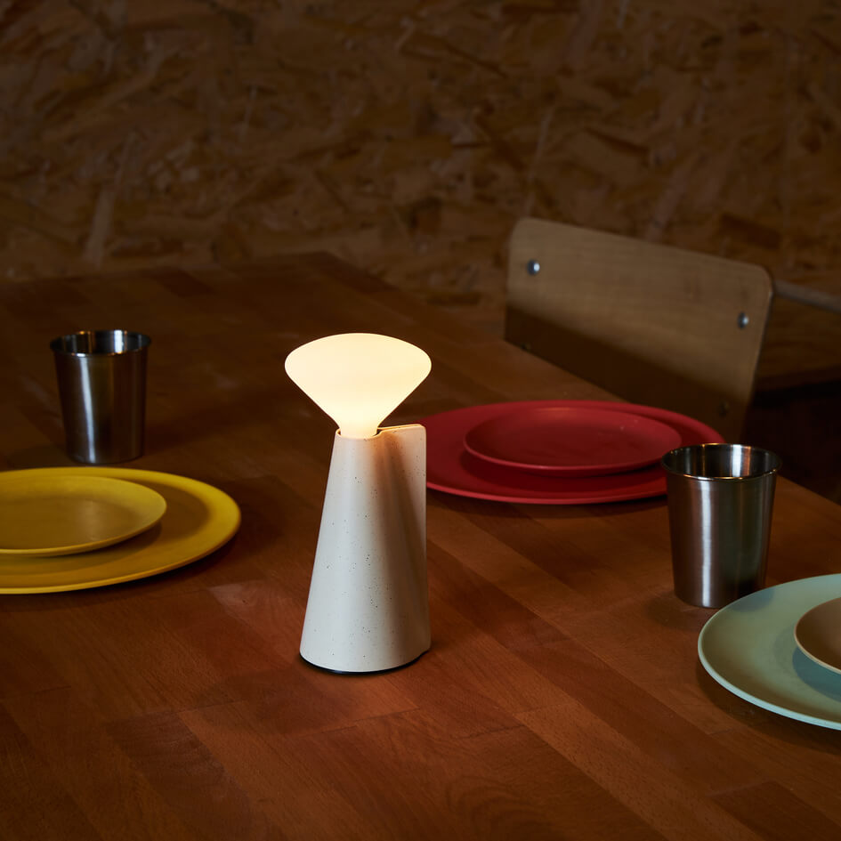 Mantle Portable Lamp - Stone (TL_STN)