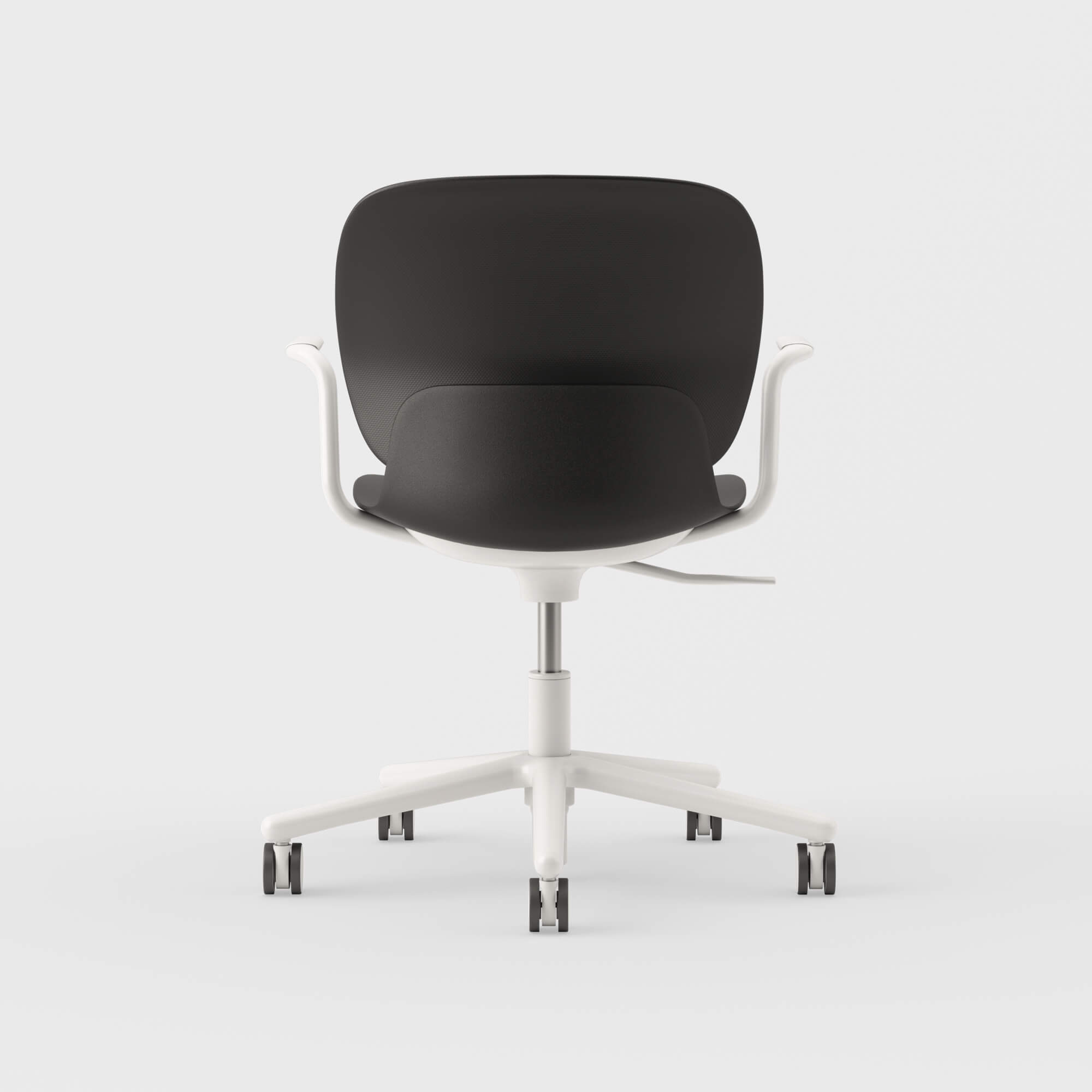 Maari Chair with 5-Star Base - Black (TR-F) / Smooth Plaster (TR-PLS)