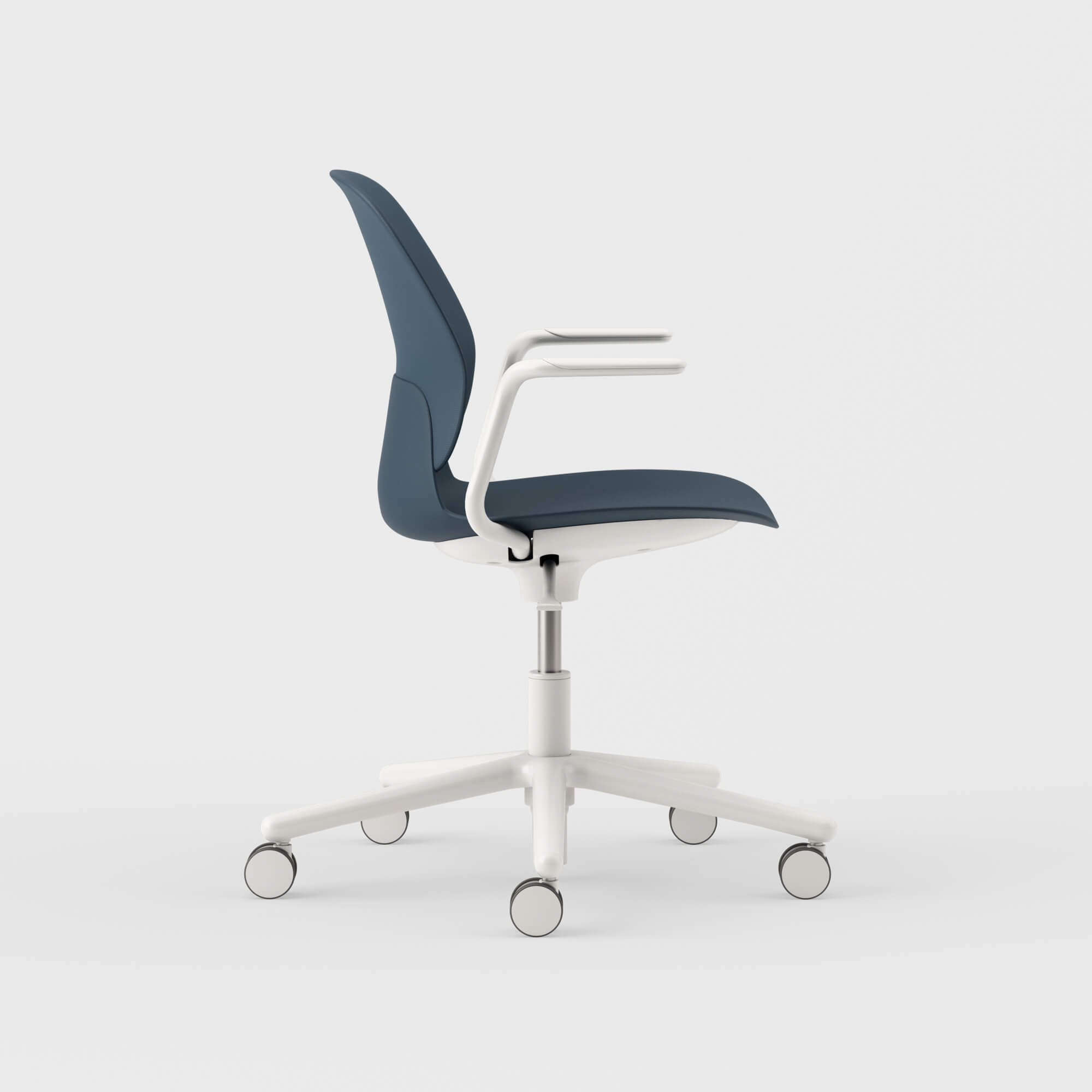 Maari Chair with 5-Star Base - Indigo (TR-1V) / Smooth Plaster (TR-PLS)