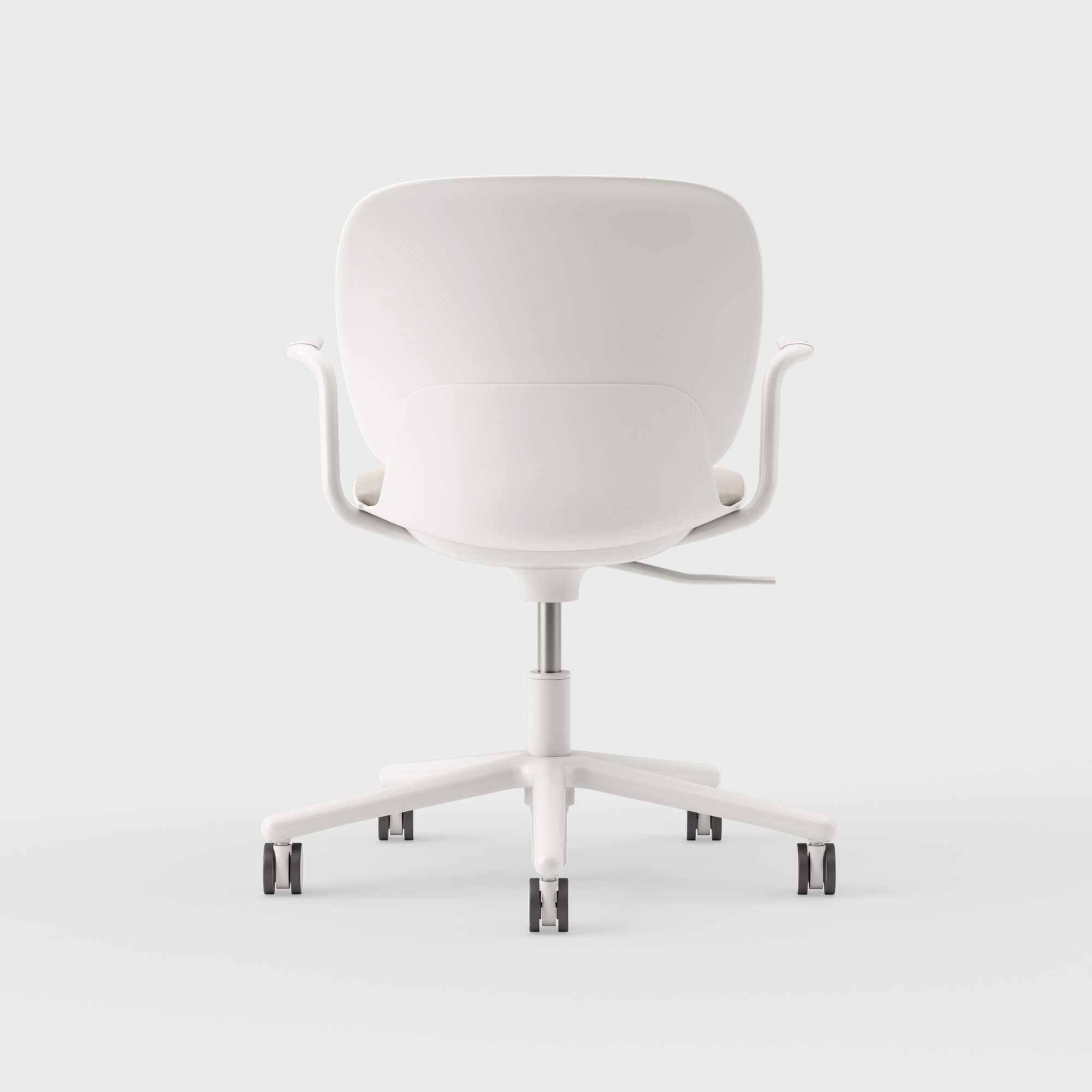 Maari Chair 5-Star Base with Upholstered Seat - Floyd 123 (S6-A) / Smooth Plaster (TR-PLS)