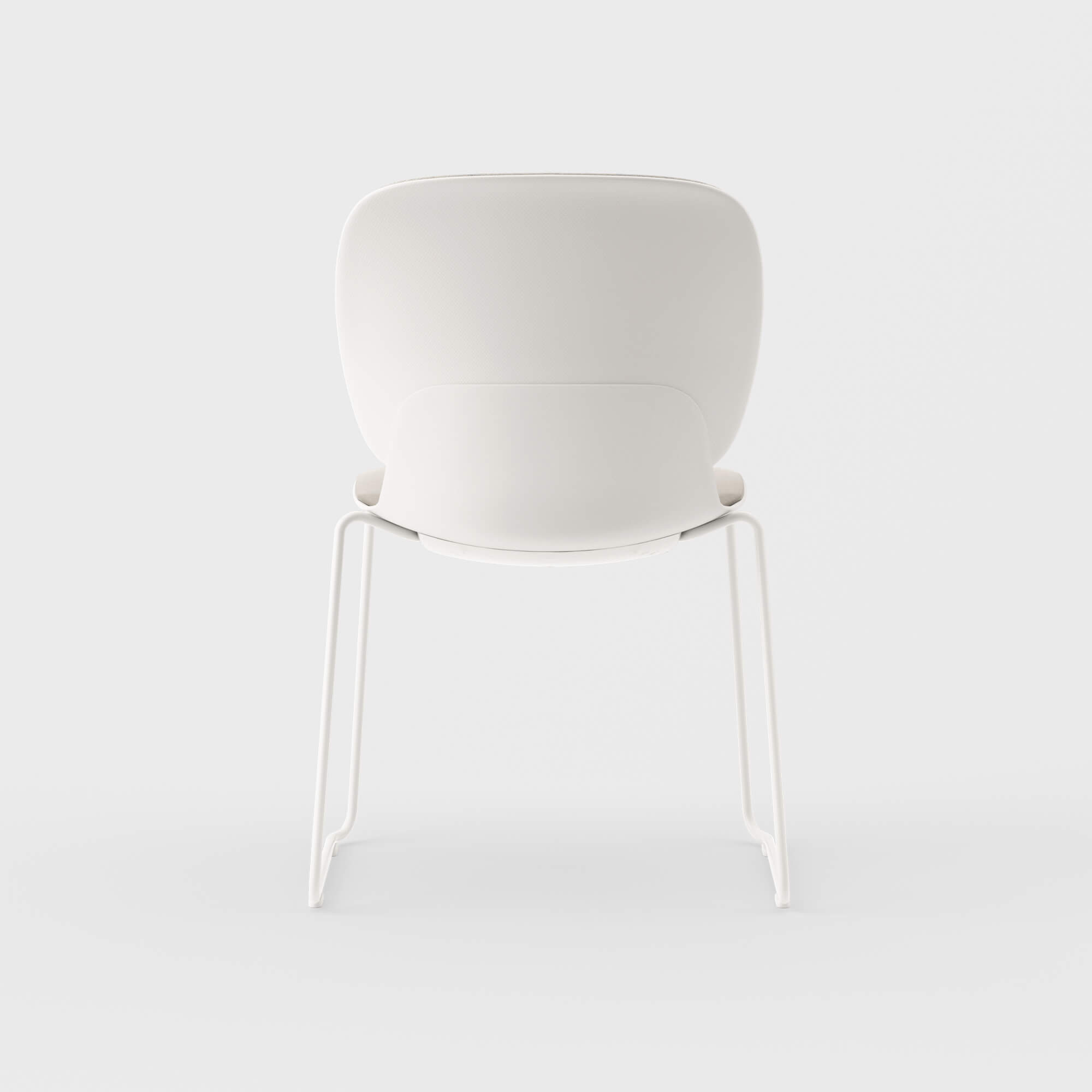 Maari Upholstered Chair with Sled Base - Floyd 123 (S6-A) / Smooth Plaster (TR-PLS)