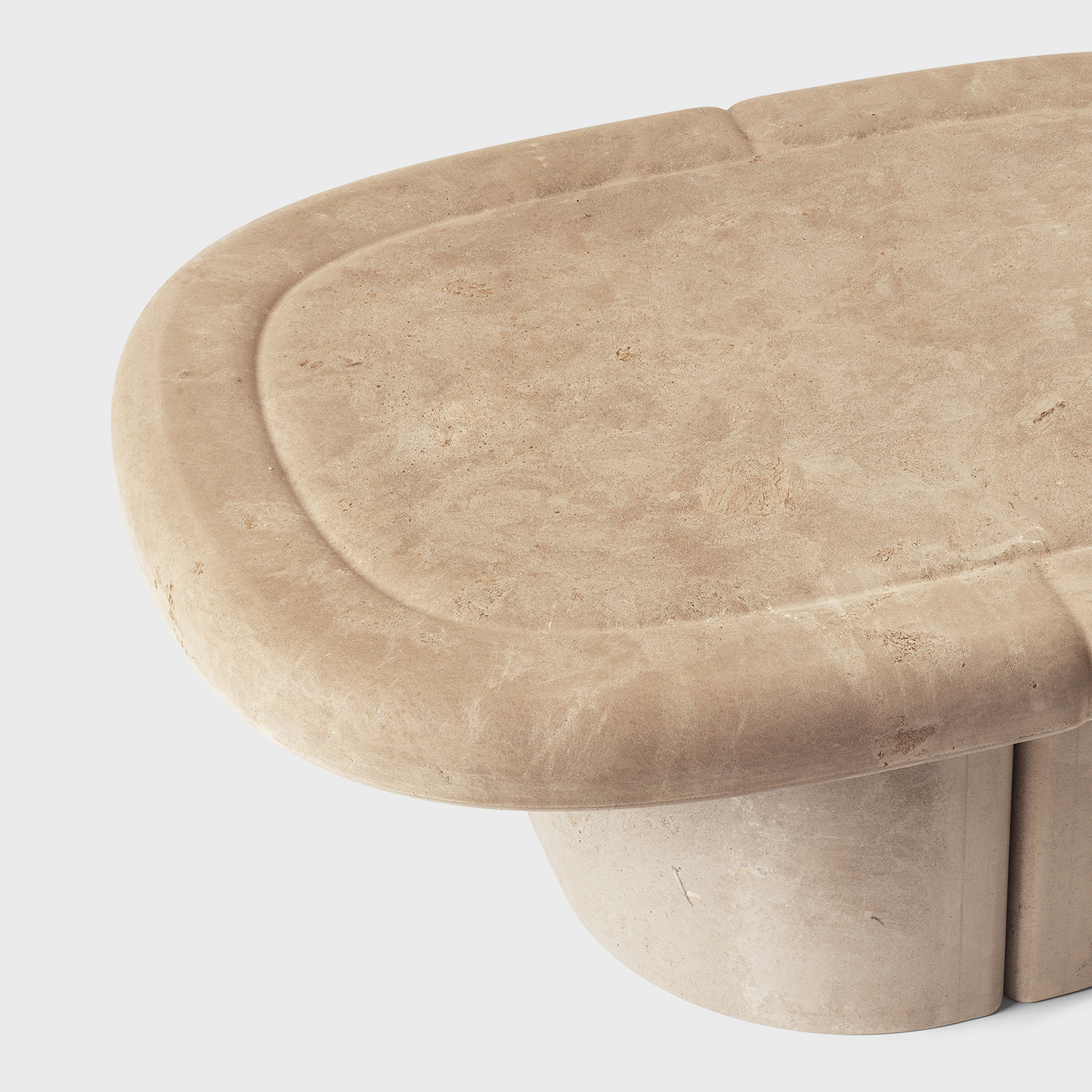 Alder Coffee Table - Oval / Biodegradable Sand (MWA_SD)