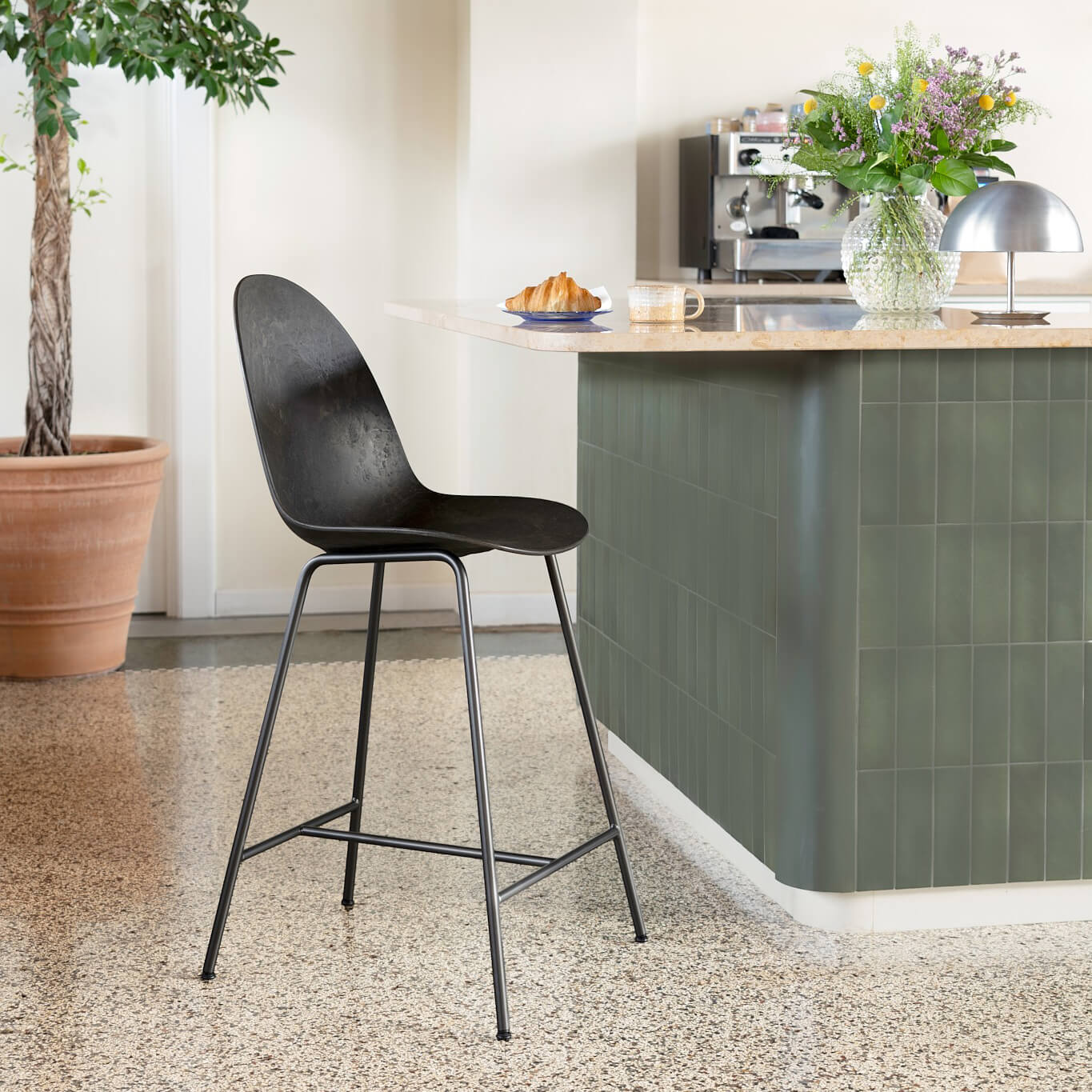 Eternity High Stool - Counter / Coffee Waste Black (M_CWB)