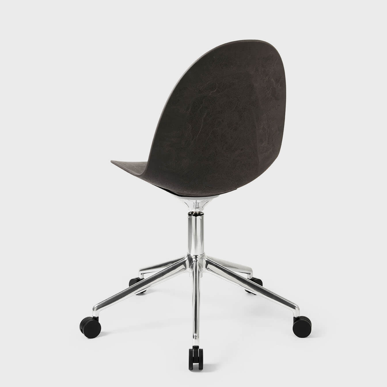 Eternity Swivel Chair - Coffee Waste Black (M_CWB) / Polished (PM-P) / Caster