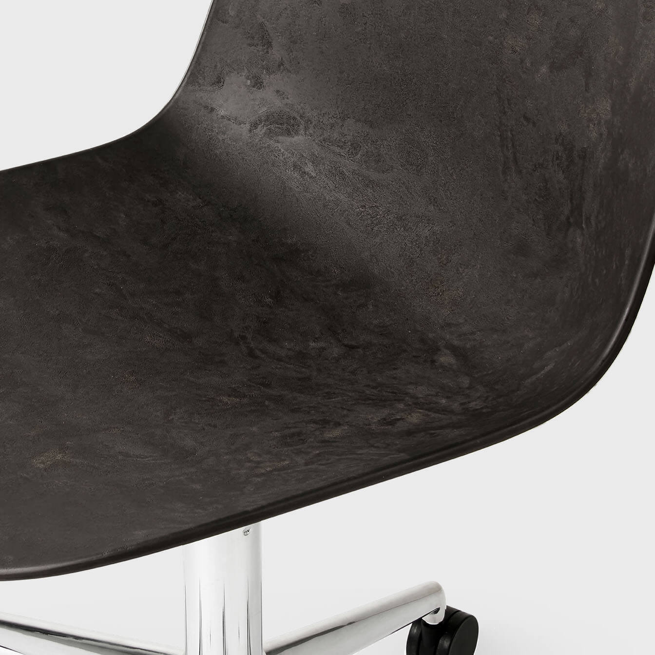 Eternity Swivel Chair - Coffee Waste Black (M_CWB) / Polished (PM-P) / Caster