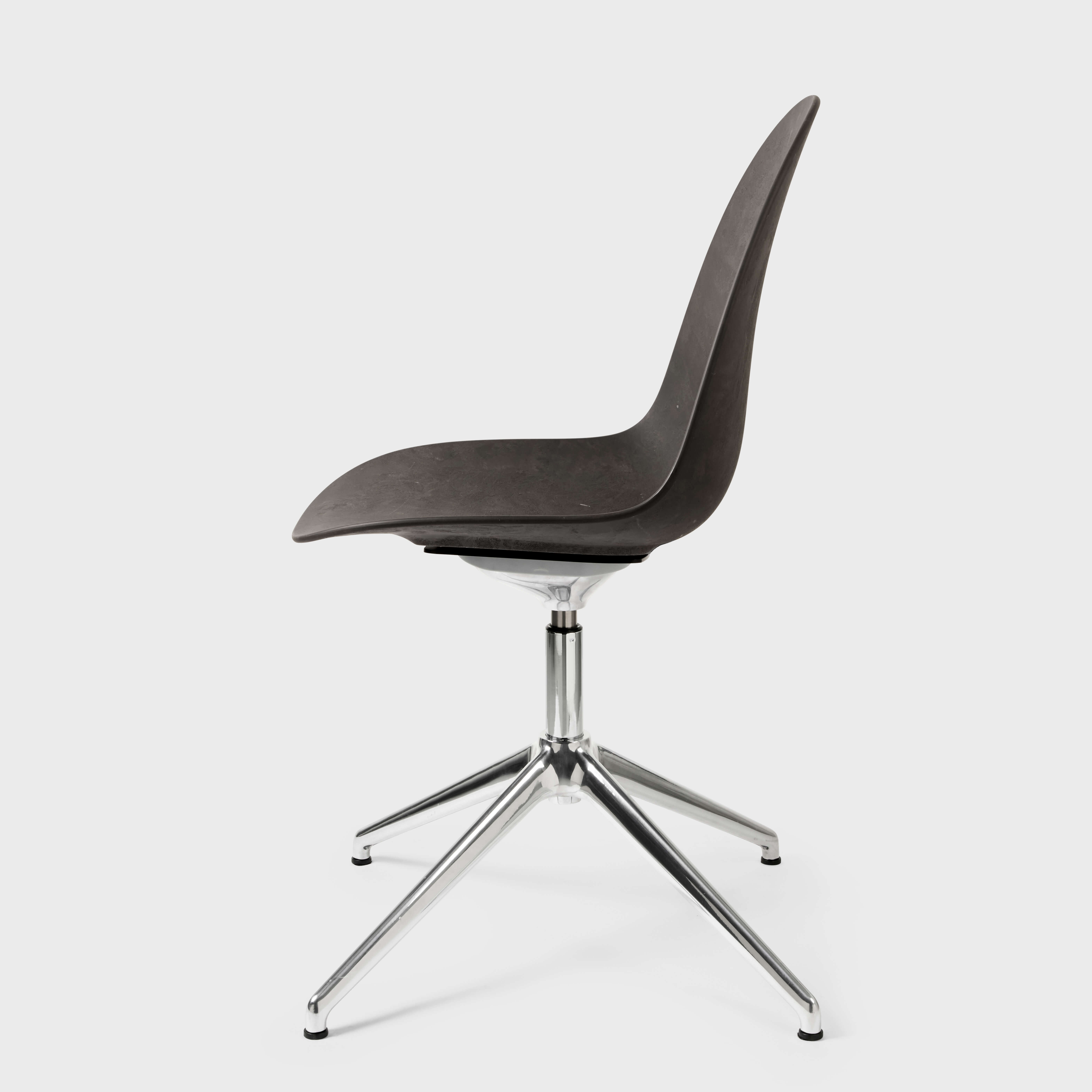 Eternity Swivel Chair - Coffee Waste Black (M_CWB) / Polished (PM-P) / Glides