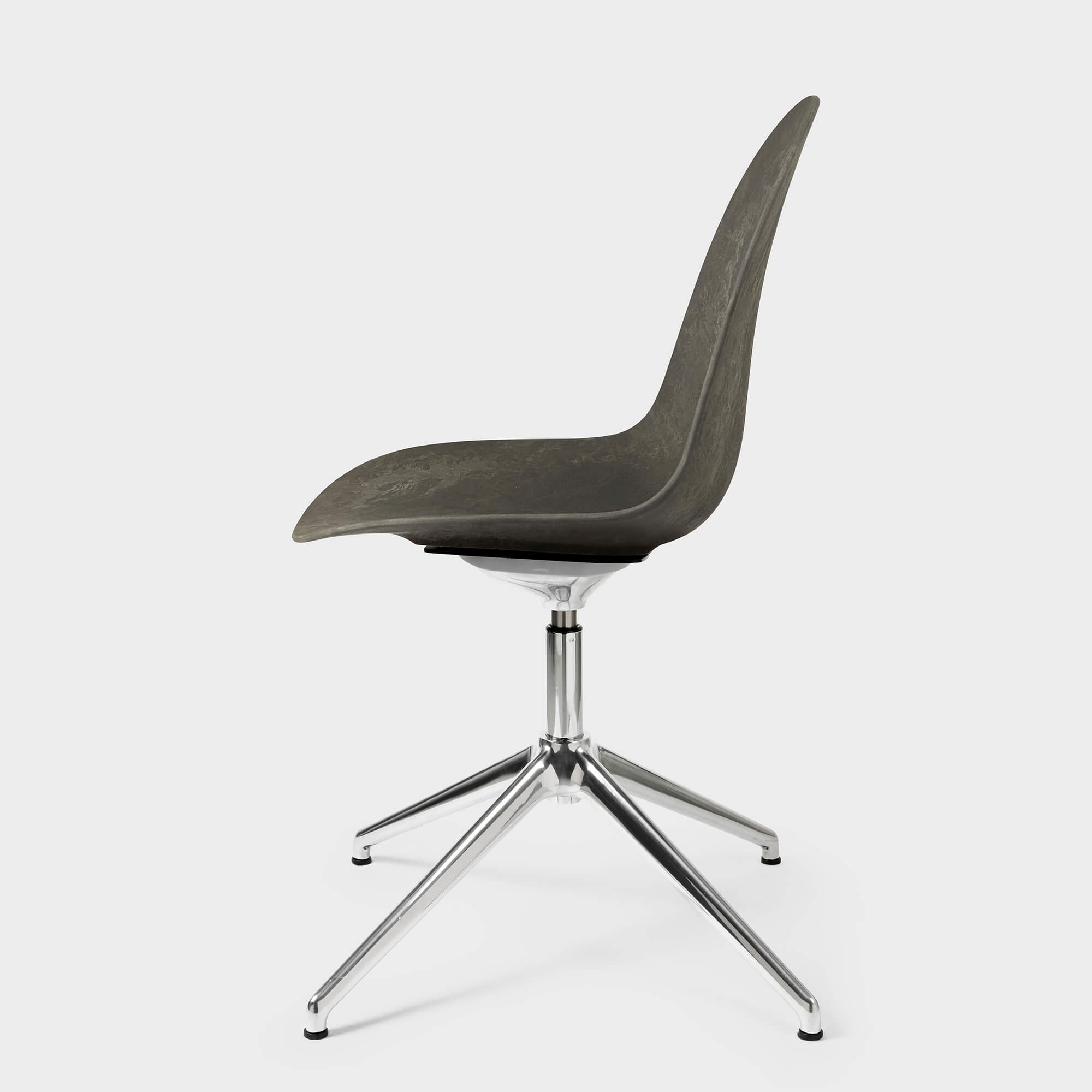 Eternity Swivel Chair - Coffee Waste Dark (M_CWD) / Polished (PM-P) / Glides