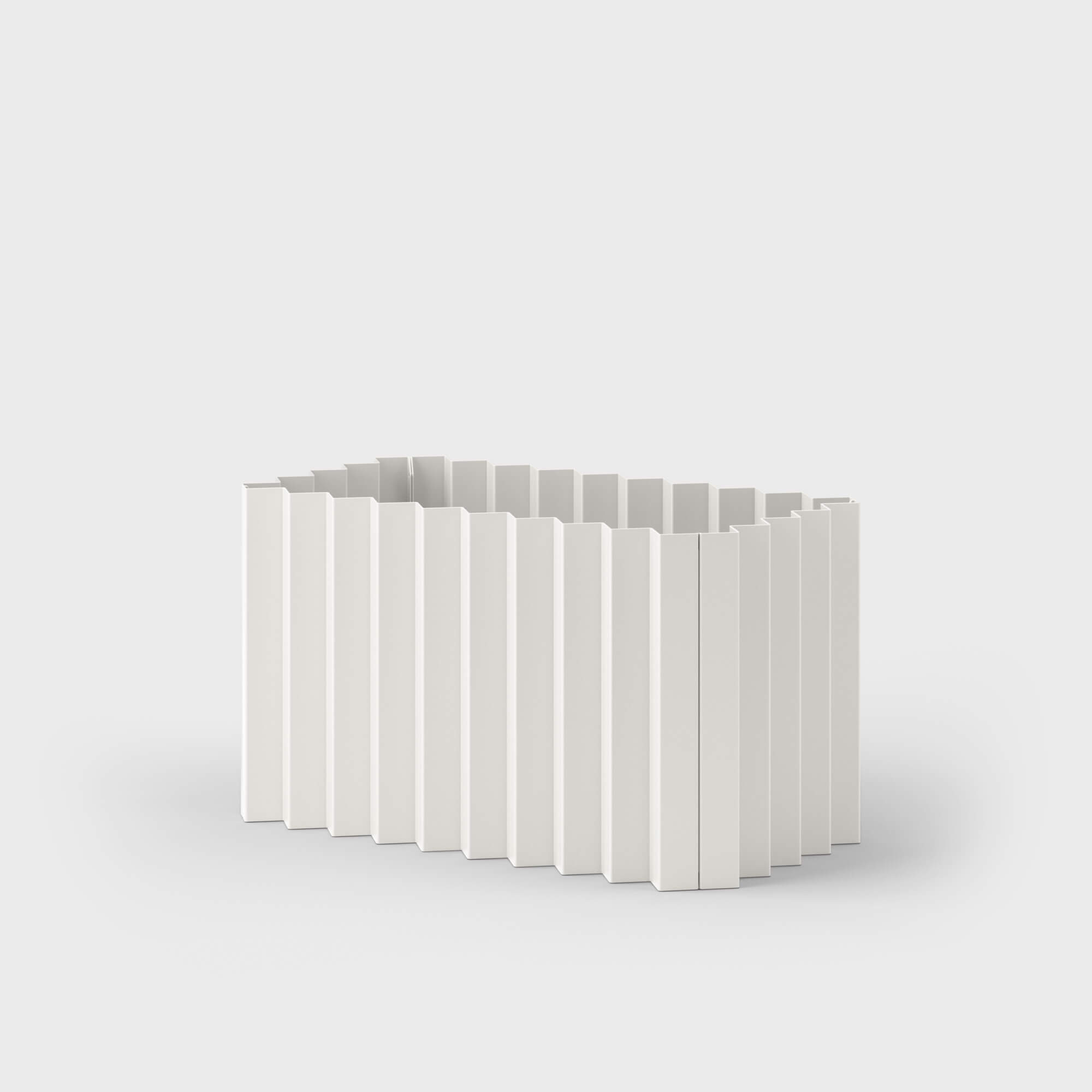 Tess Planter - Short Rectangle / Smooth Plaster (TR-PLS)