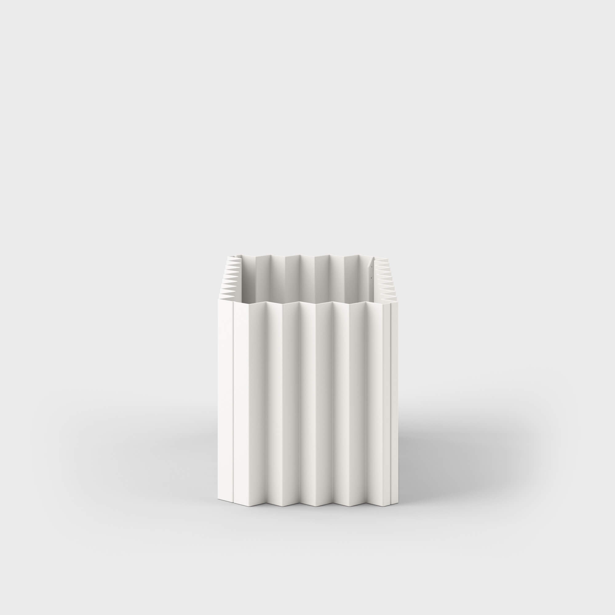 Tess Planter - Short Rectangle / Smooth Plaster (TR-PLS)