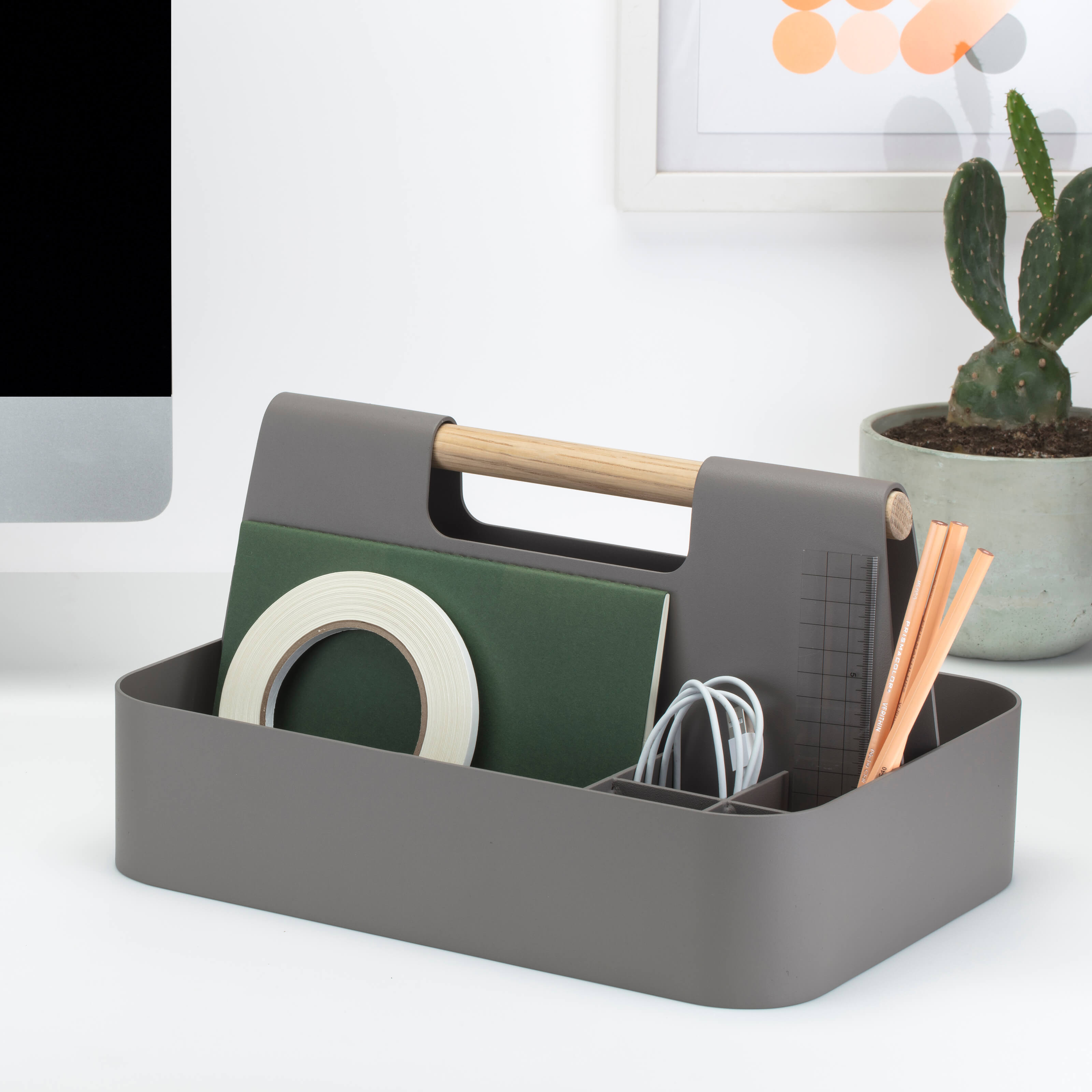 Elin Desk Caddy - Charcoal (TR-F)