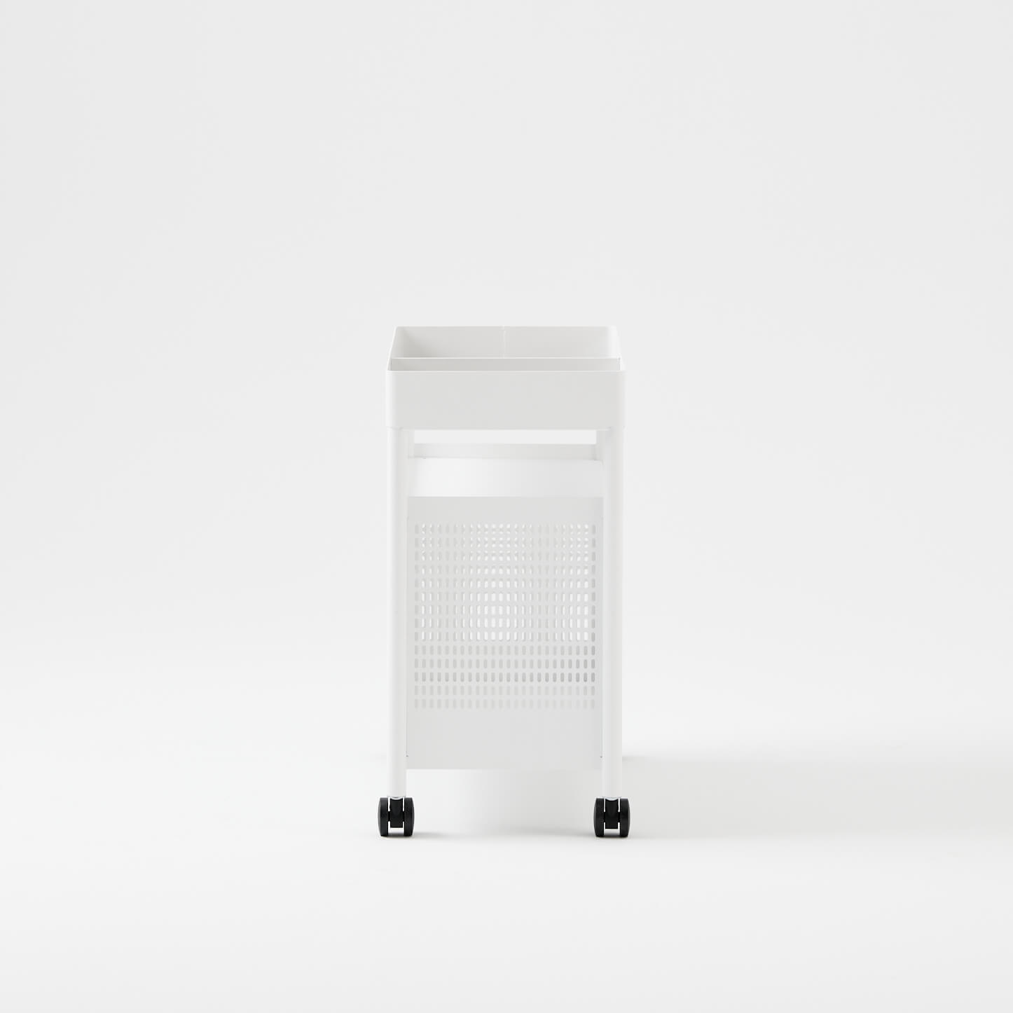 Nomad Storage Cart - Smooth Plaster (TR_PLS) / With Casters