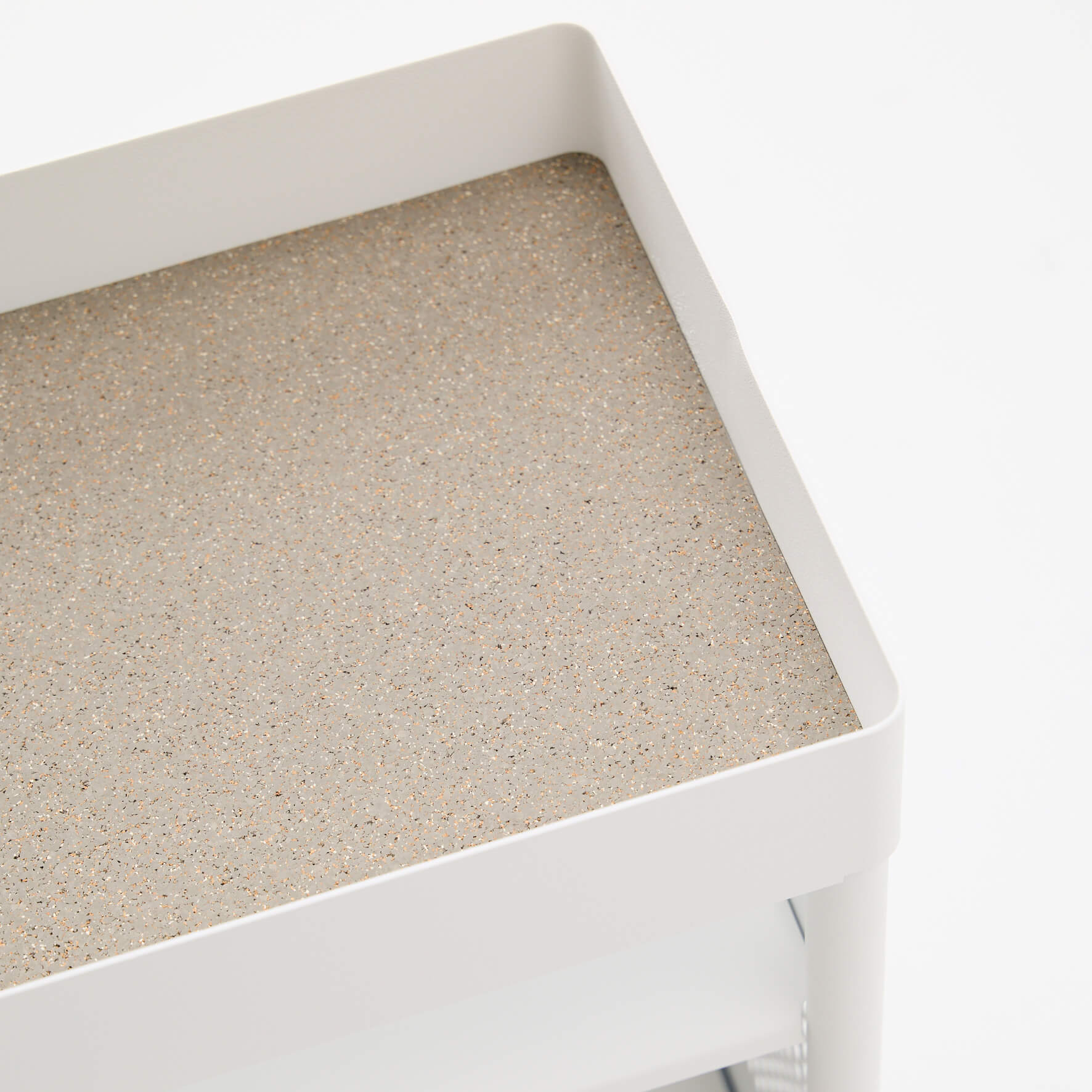 Nomad Storage Cart - Smooth Plaster (TR_PLS) / No Casters