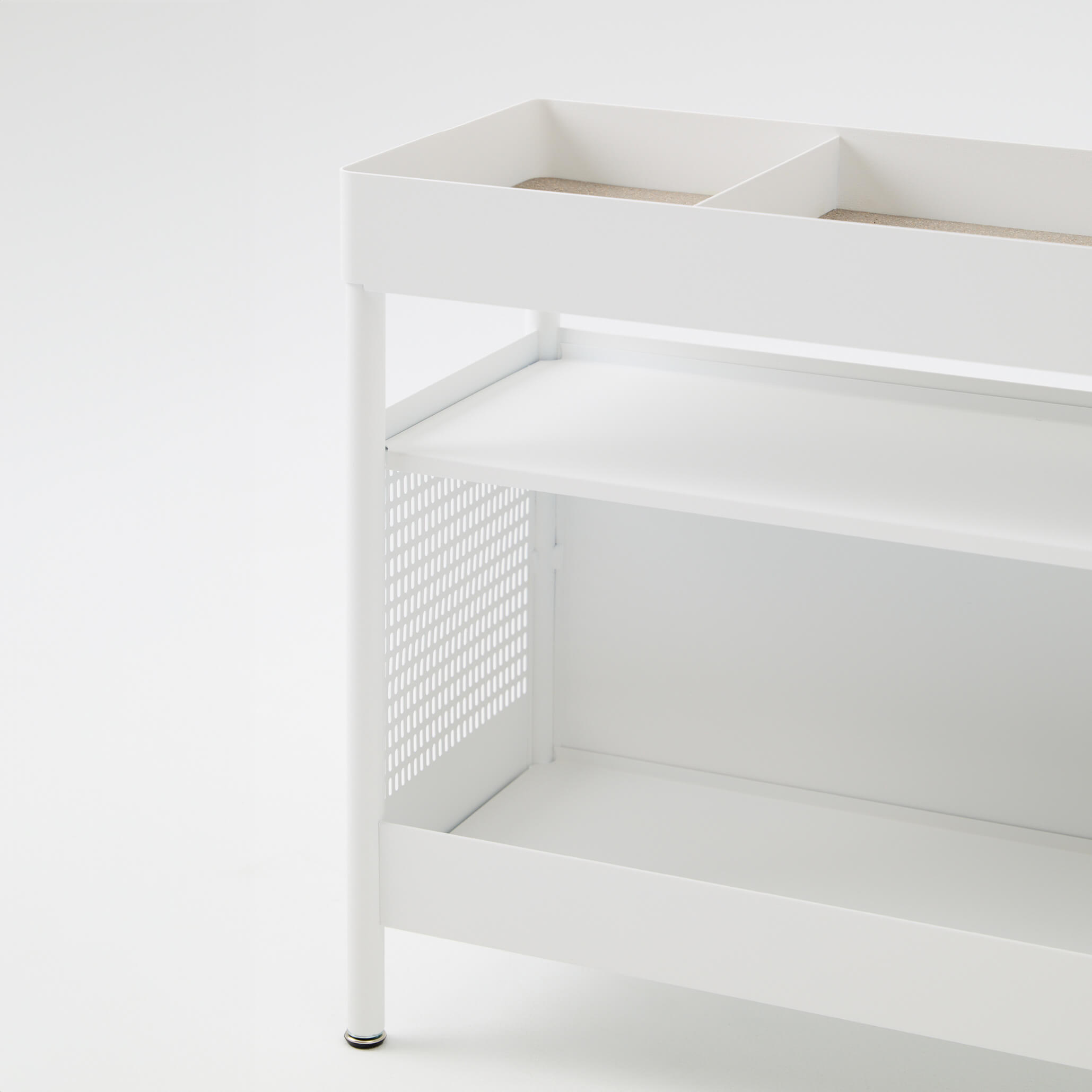 Nomad Storage Cart - Smooth Plaster (TR_PLS) / No Casters