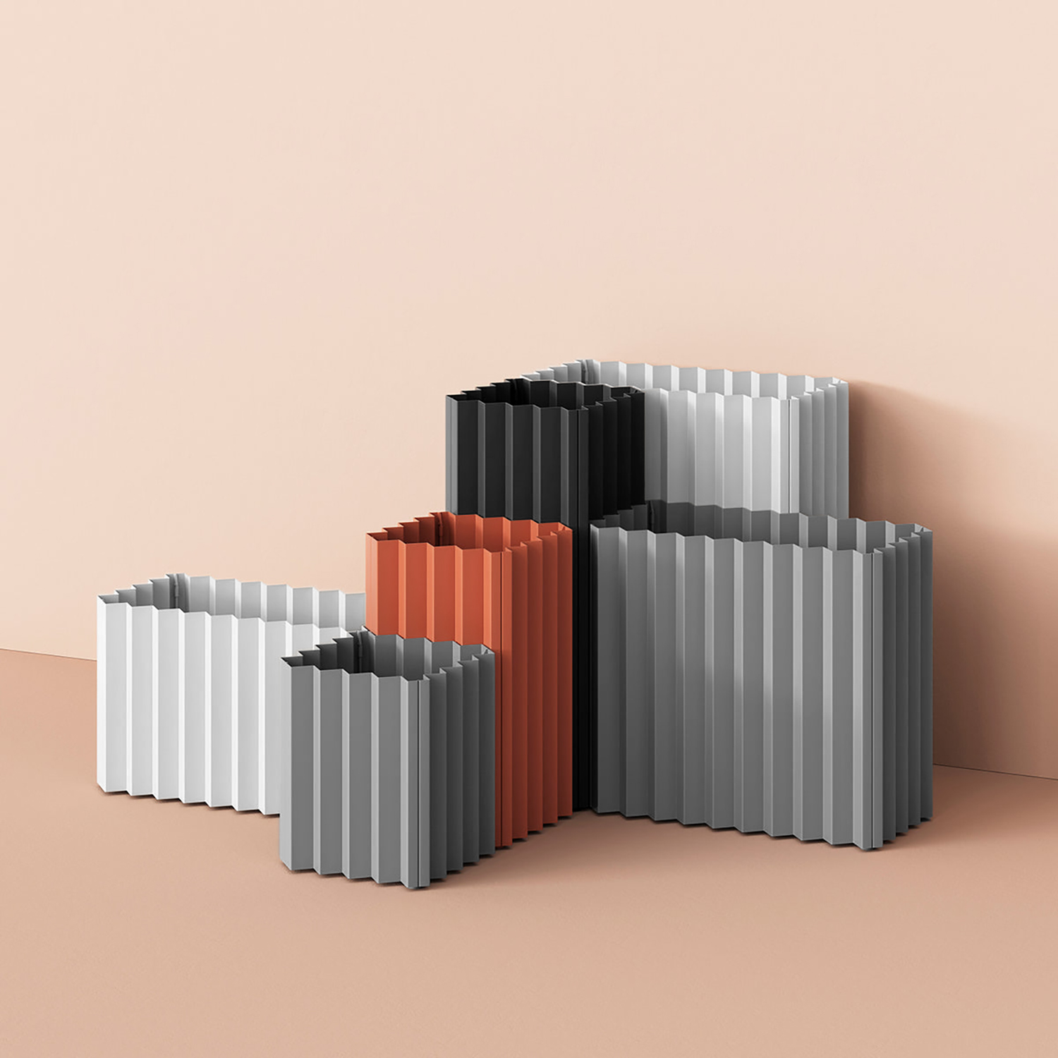 Tess Planter - Short Square / Stone (S-ST)