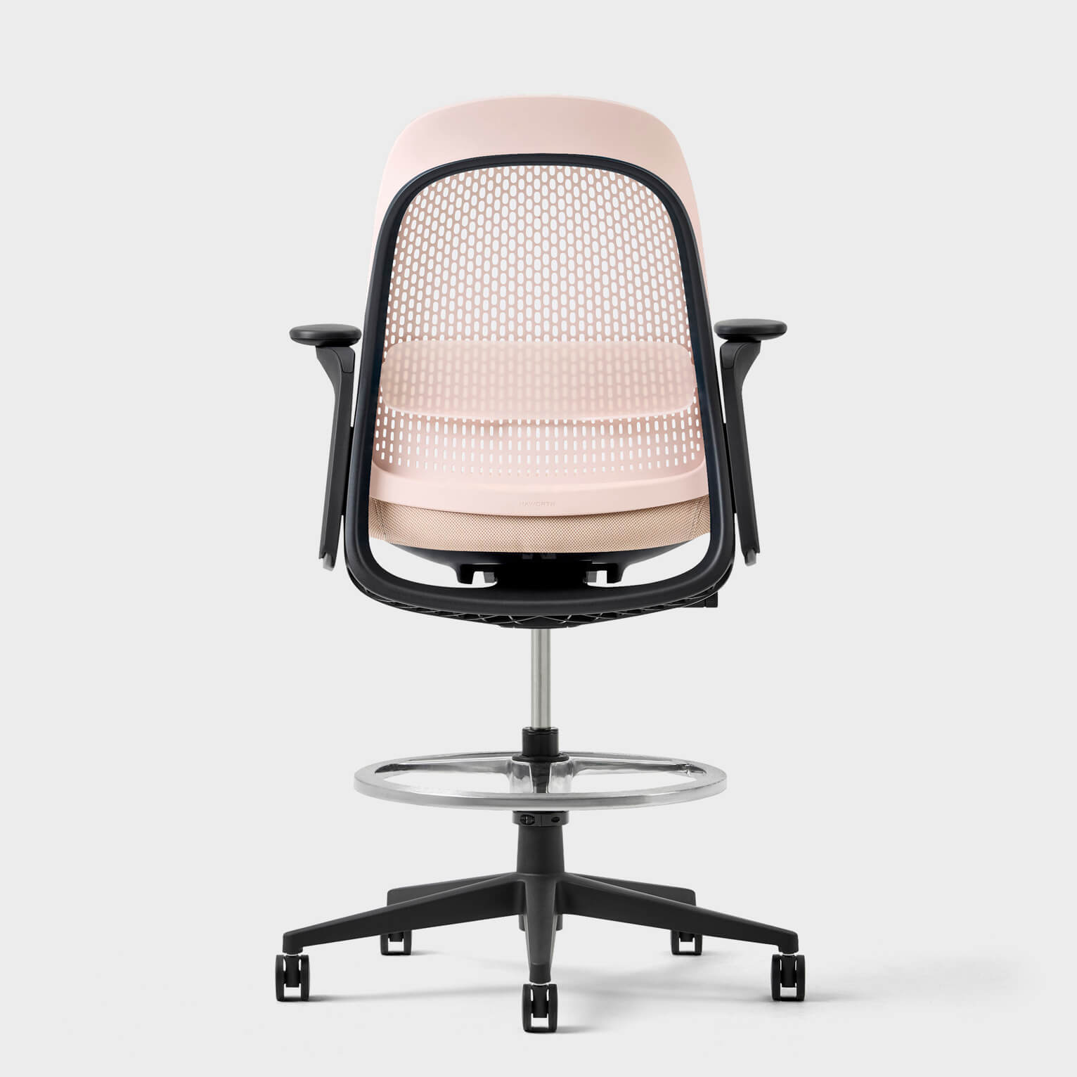 Breck Stool - Blush (2AV-IK) / Black (TR-F)