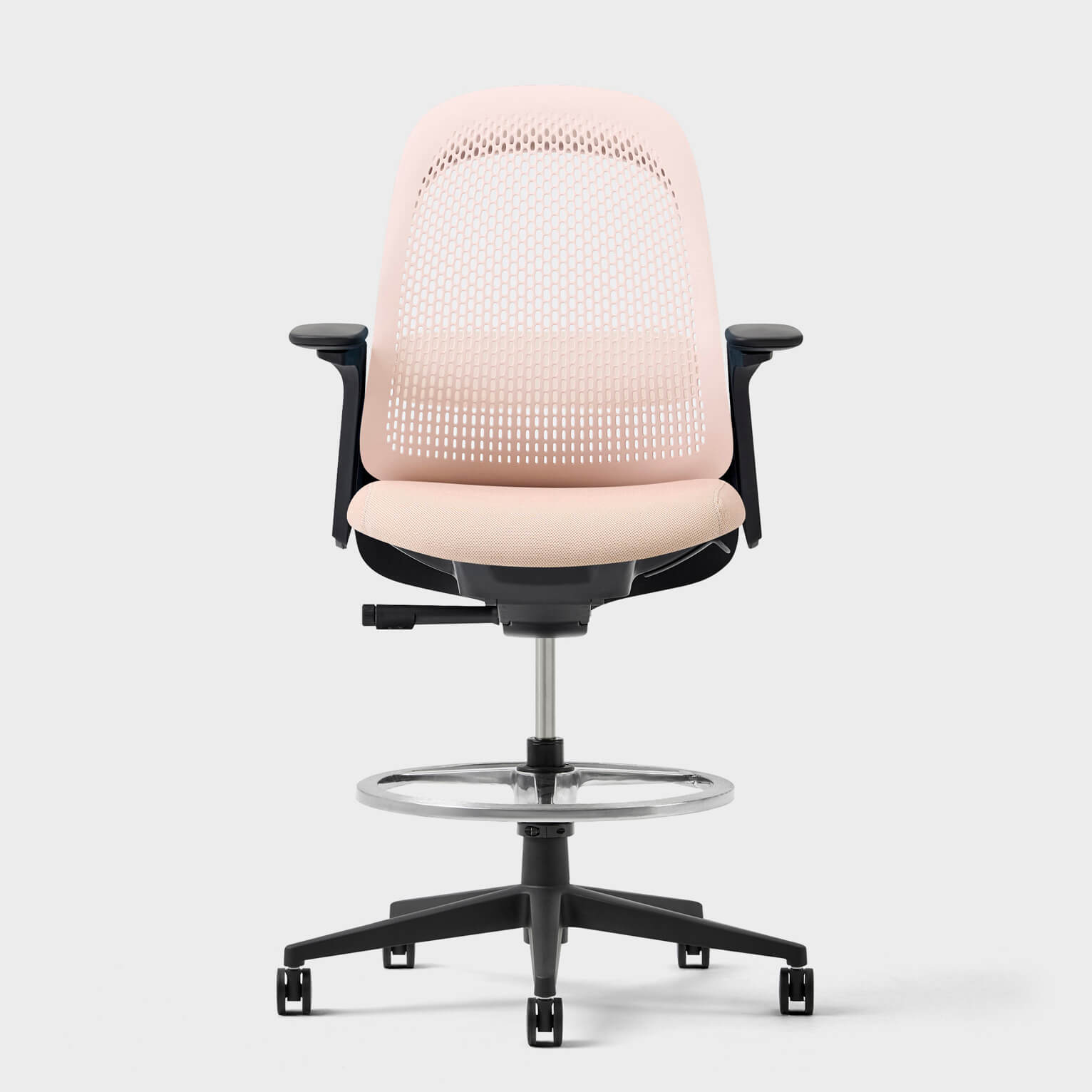 Breck Stool - Blush (2AV-IK) / Black (TR-F)