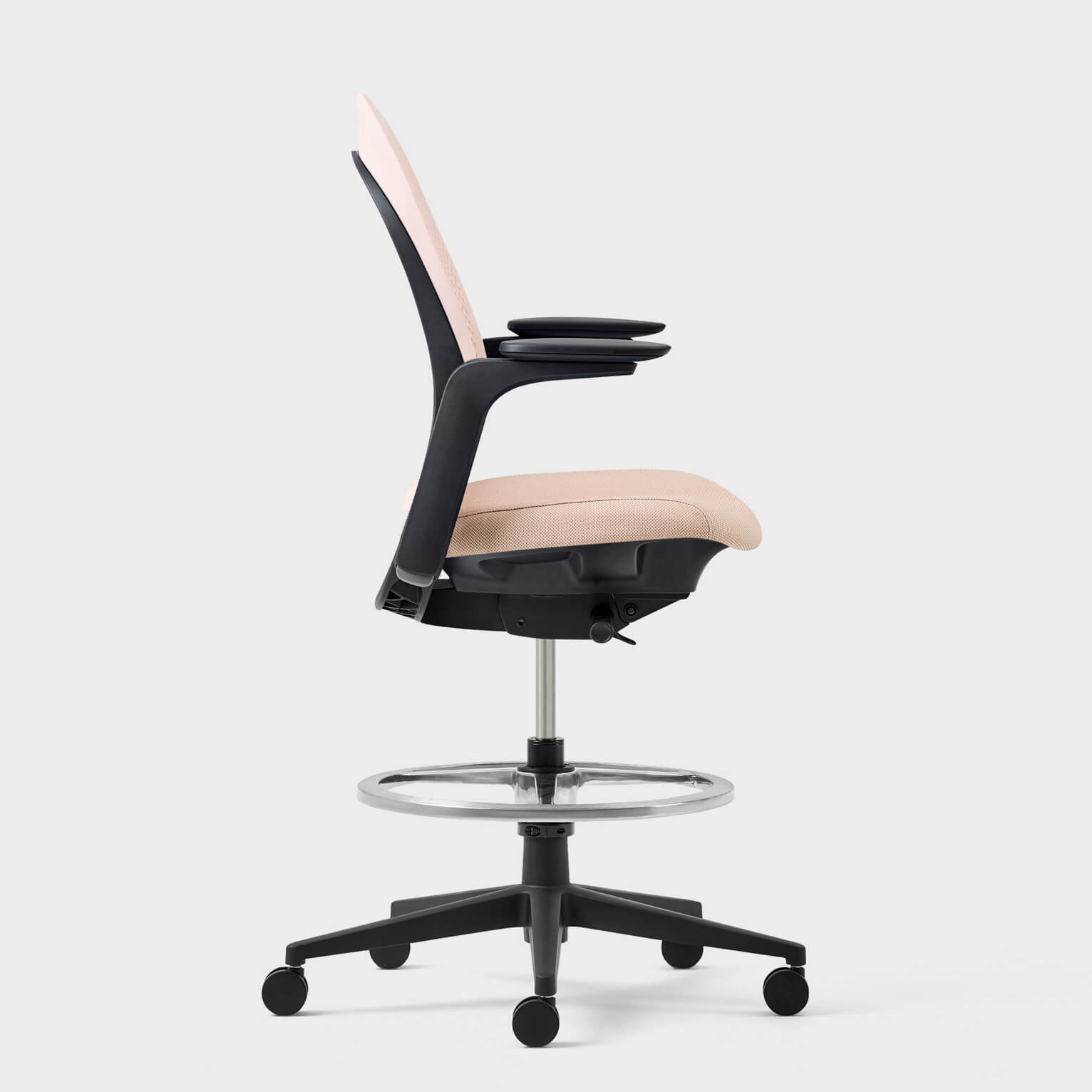 Breck Stool - Blush (2AV-IK) / Black (TR-F)