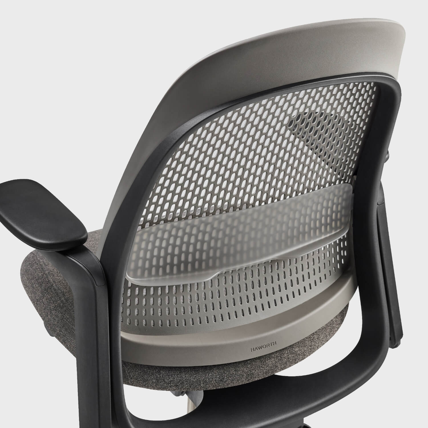 Breck Ergonomic Office Stool - Stone (4H-BD) / Black (TR-F)
