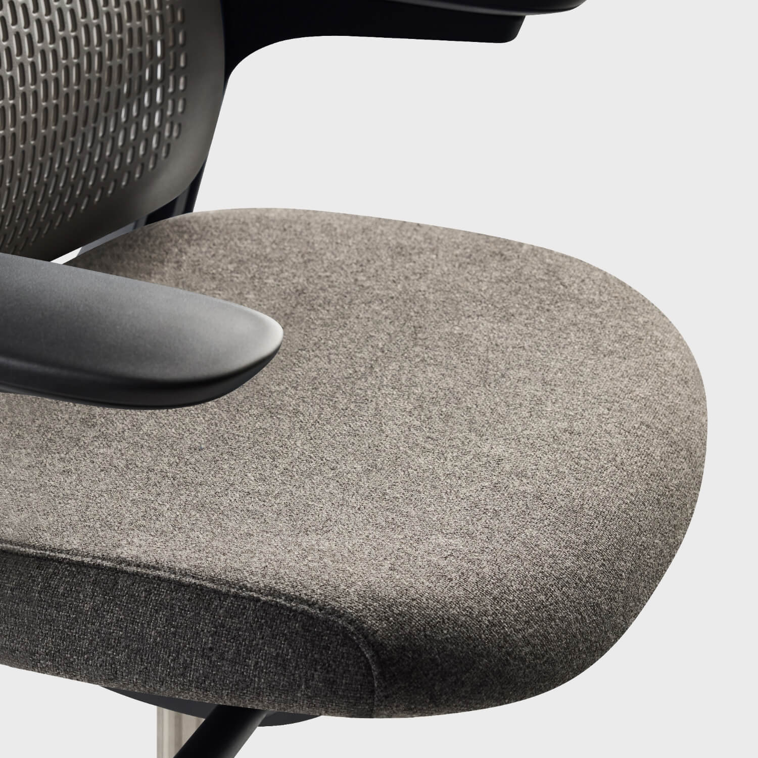 Breck Ergonomic Office Stool - Stone (4H-BD) / Black (TR-F)