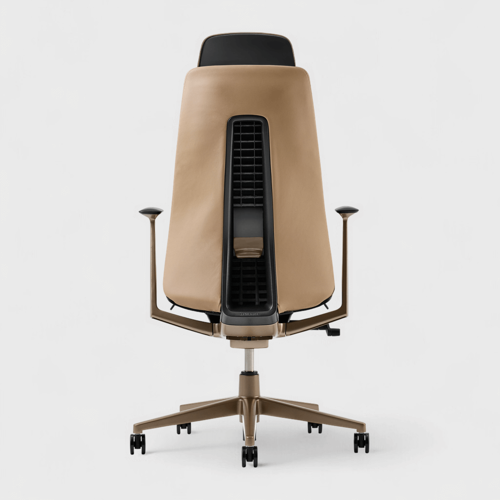 Fern Office Chair with Bronze Base - Safari (XJ_SF) / Yes / Yes