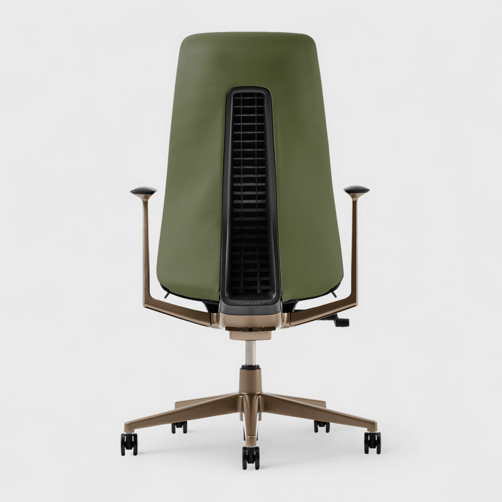 Fern Office Chair with Bronze Base - Sage (XJ_SA) / No / No