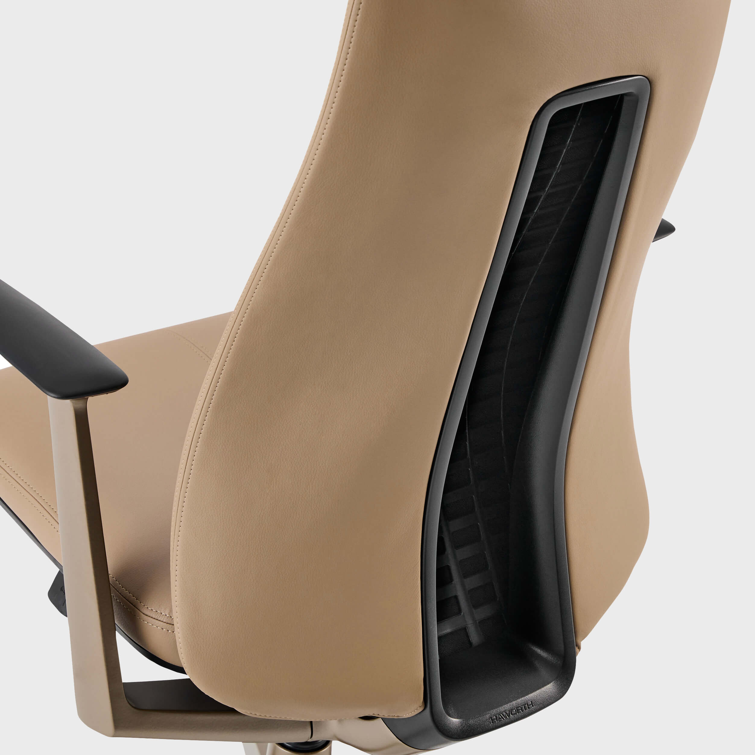 Fern Office Chair with Bronze Base - Safari (XJ_SF) / No / No