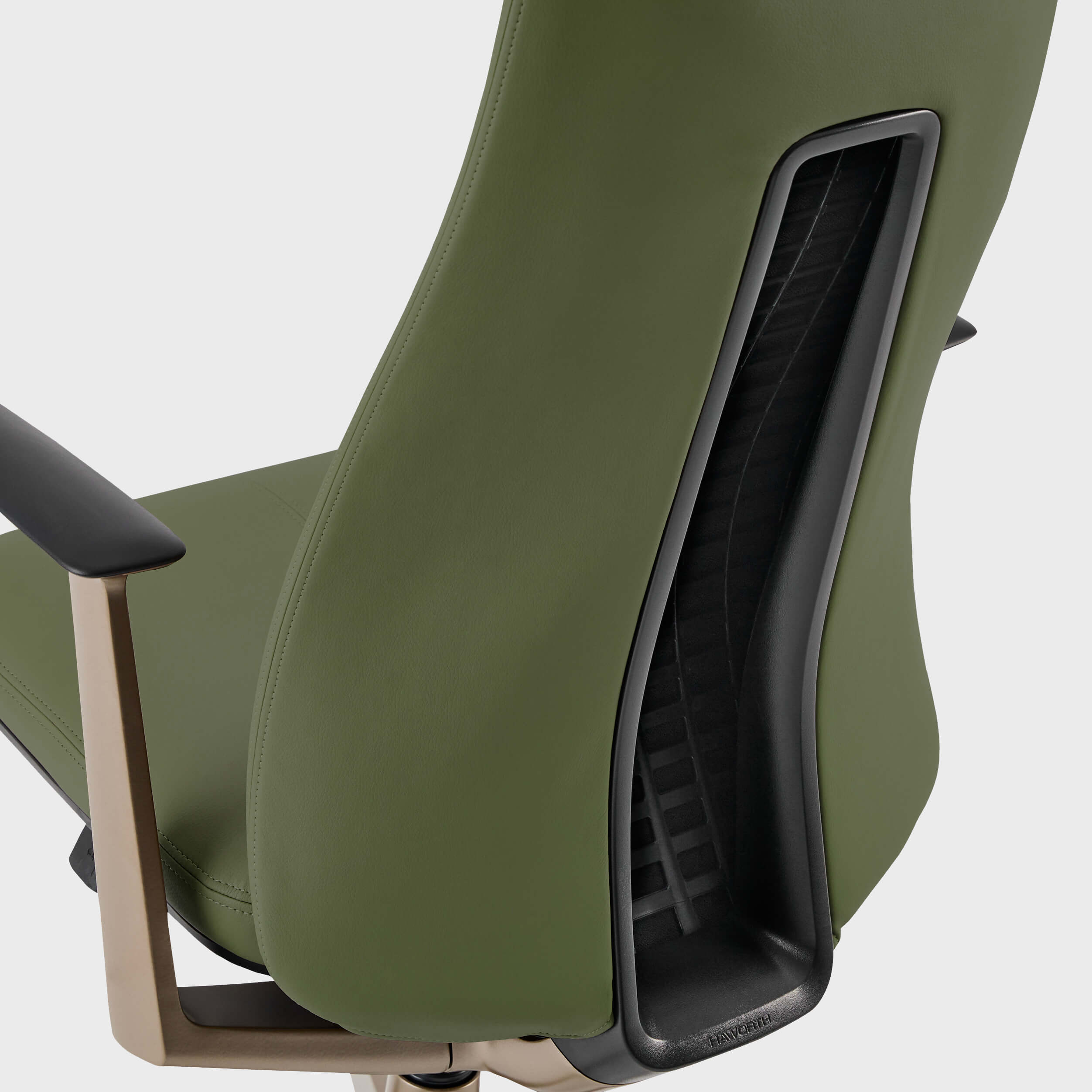 Fern Office Chair with Bronze Base - Sage (XJ_SA) / No / No