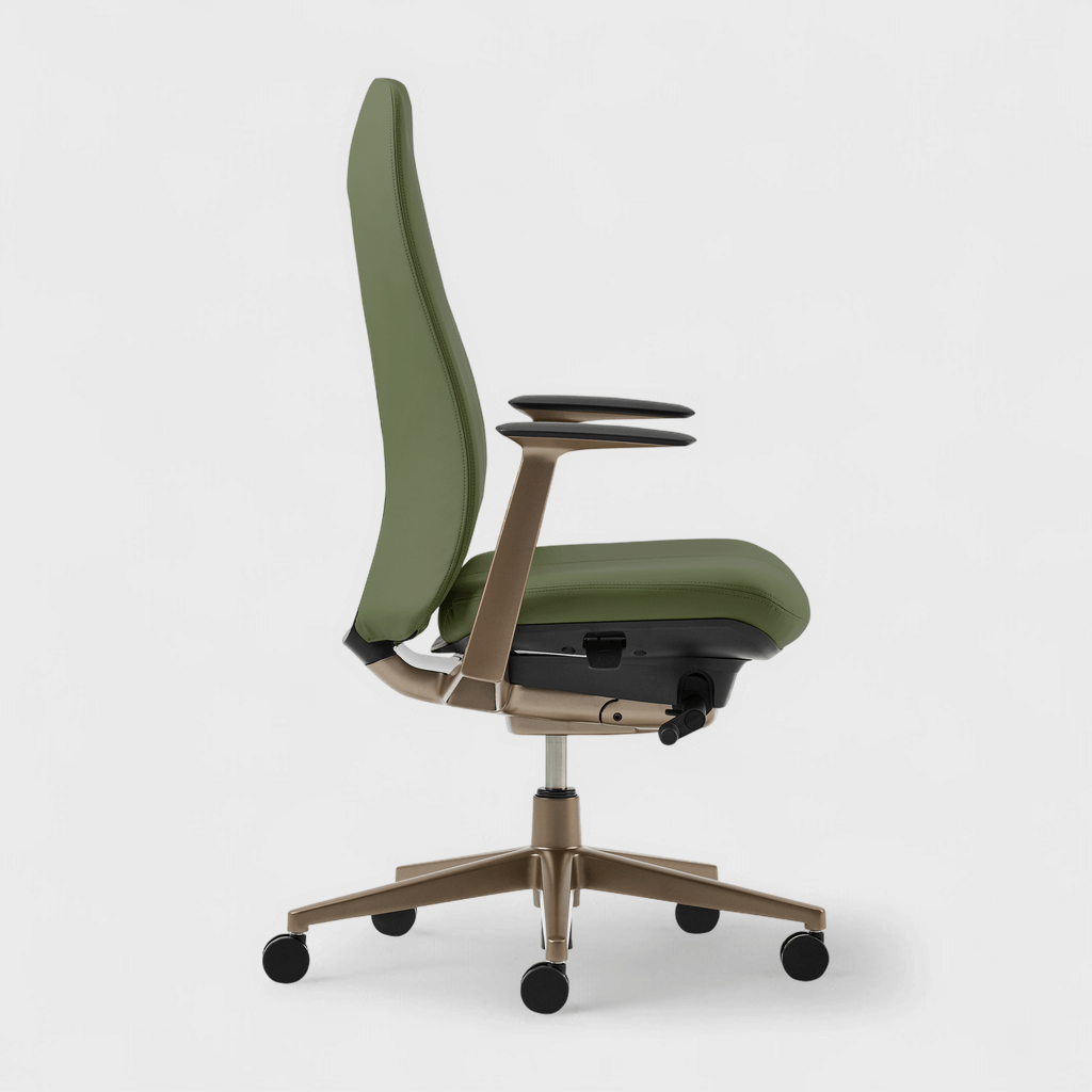 Fern Office Chair with Bronze Base - Sage (XJ_SA) / No / No