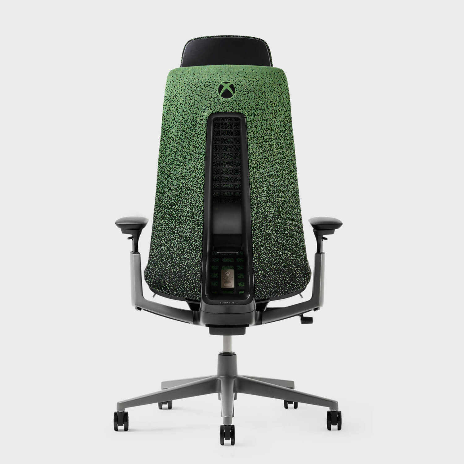 Haworth x Xbox: Fern Gaming Chair - Gradient Knit / Green & Black (FG_LB) / Yes
