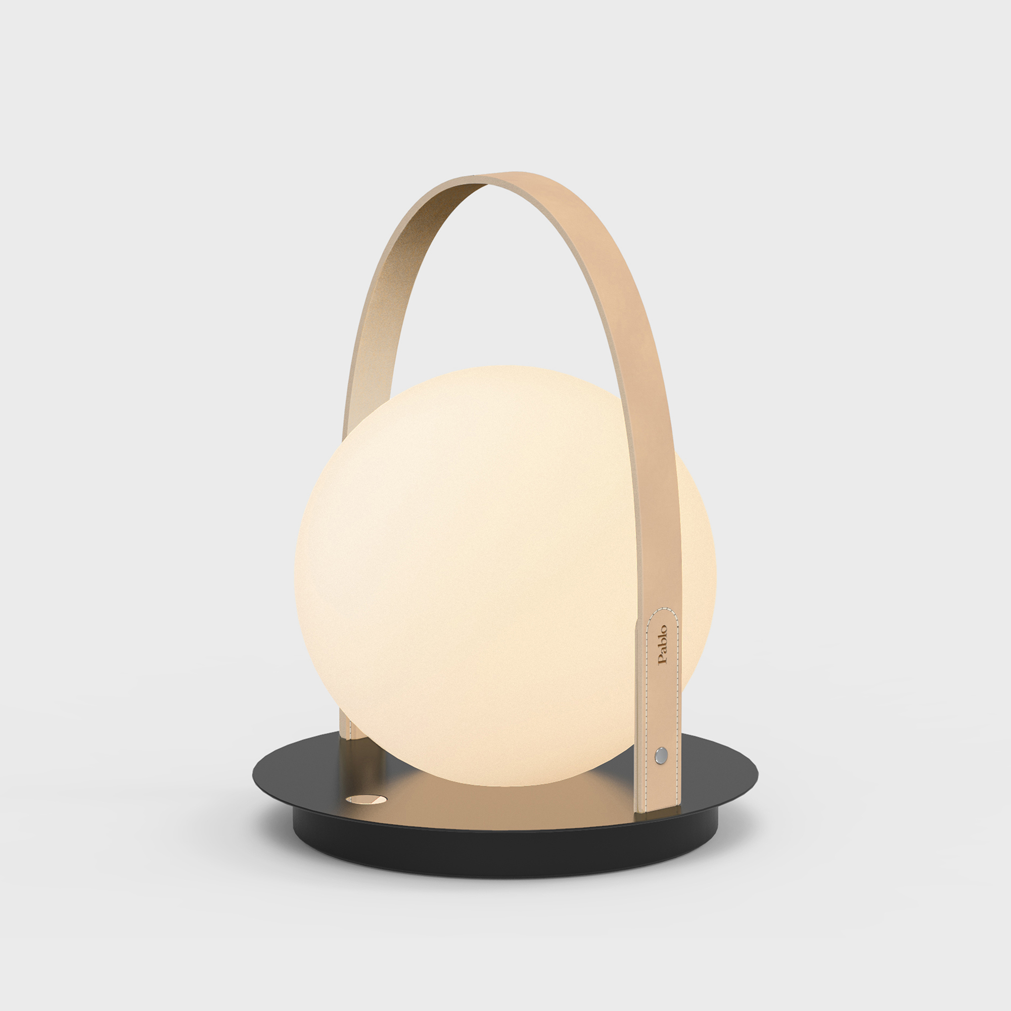 Bola Portable Lantern - Black (TR_F) / Tan (PBL_TN)