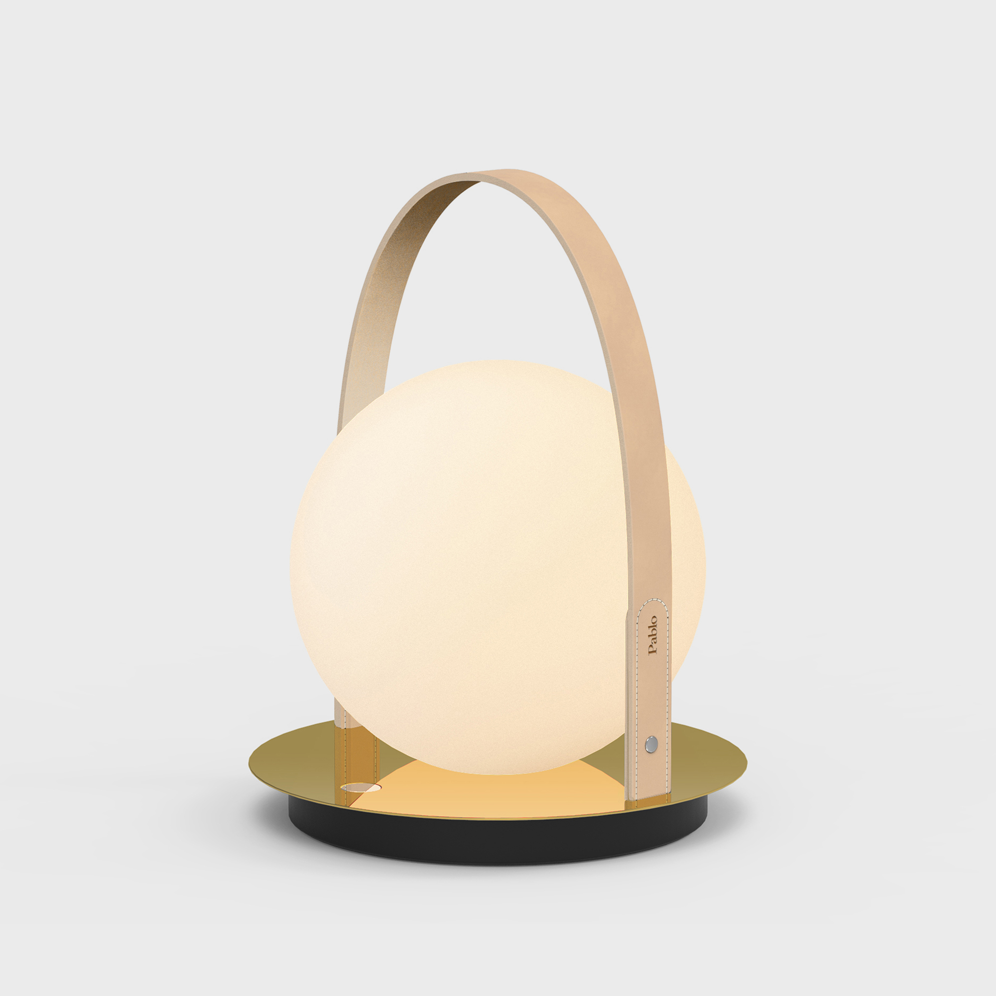 Bola Portable Lantern - Brass (TR_B02) / Tan (PBL_TN)