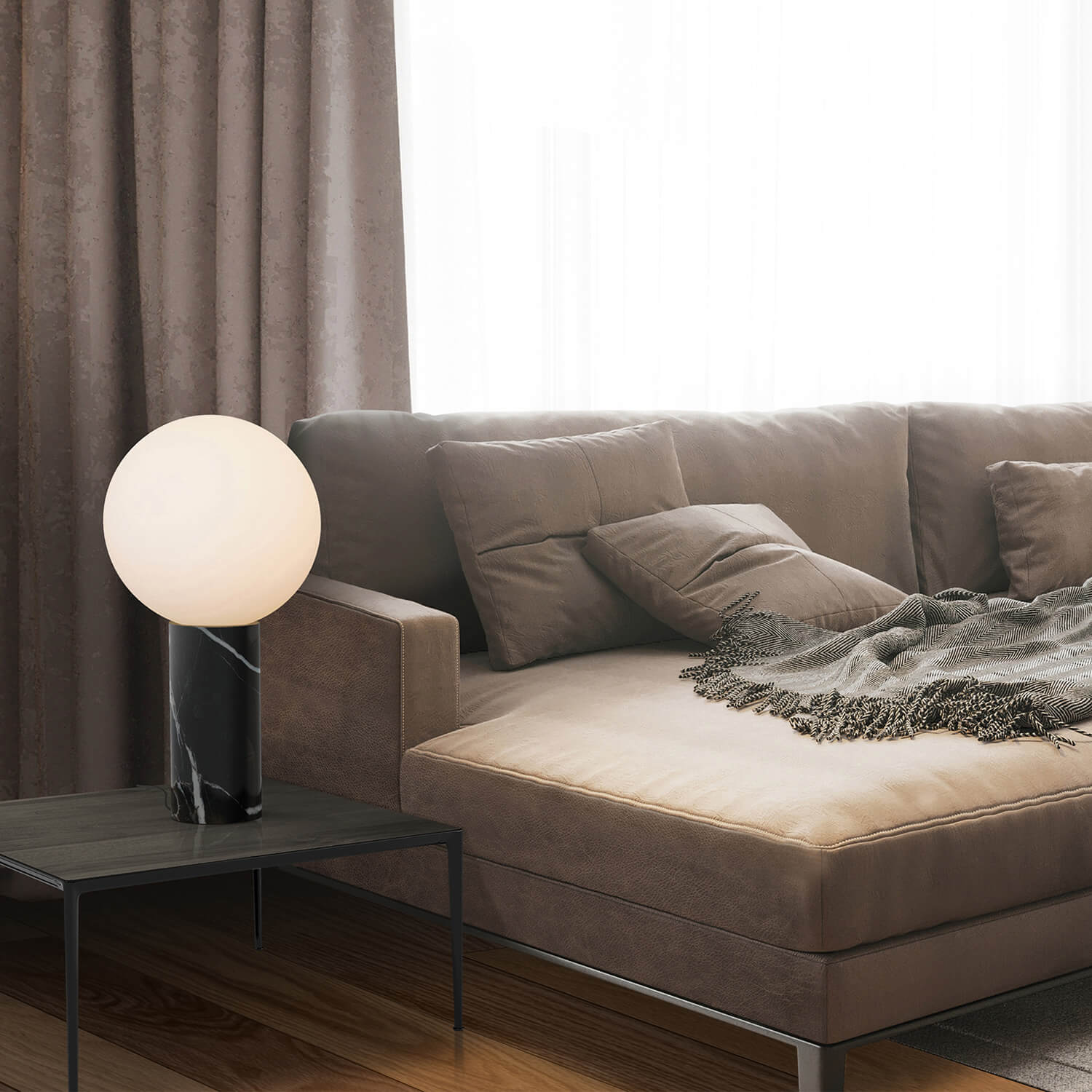 Pilar Marble Light - Black Marble (15_G)