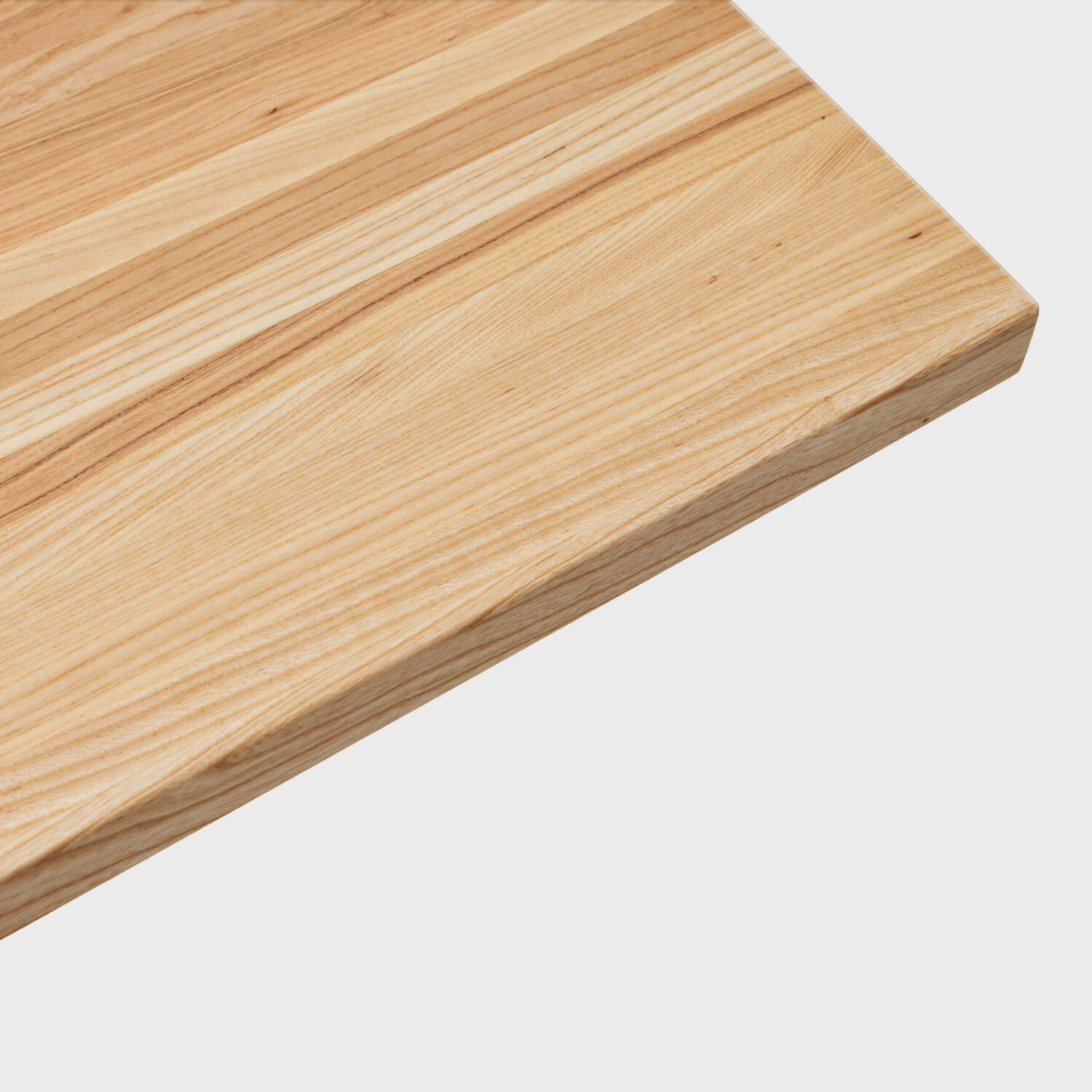 Elements Wood Top Wide Leg Desk - Wood/29X58 / Wide Leg / Clear on Ash (S_CA)/Charcoal (TR_K)