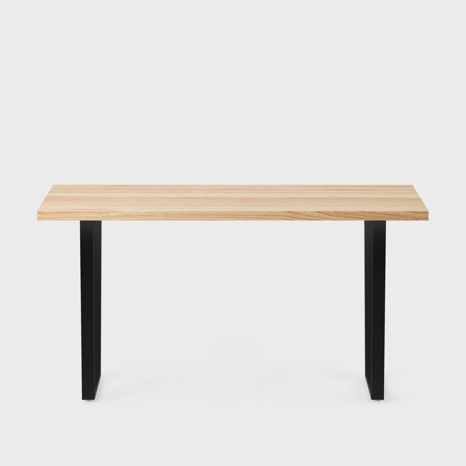 Elements Wood Top Tapered Leg Desk - Wood/29X58 / Tapered Leg / Clear on Ash (S_CA)/Charcoal (TR_K)