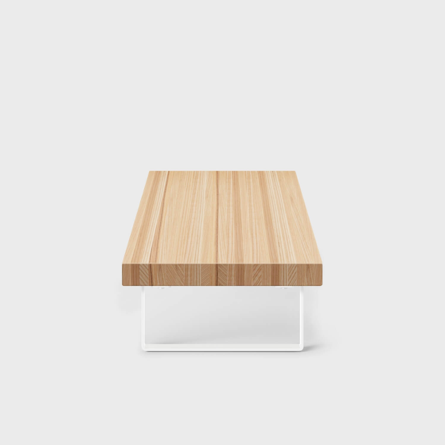 Elements Monitor Stand - Clear on Ash (S_CA) / Smooth Plaster (TR-PLS)