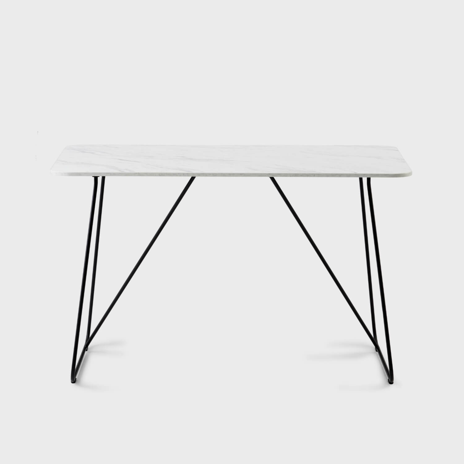 Market Wire Frame Desk - Marble (H-WA2) / Charcoal (TR-F)