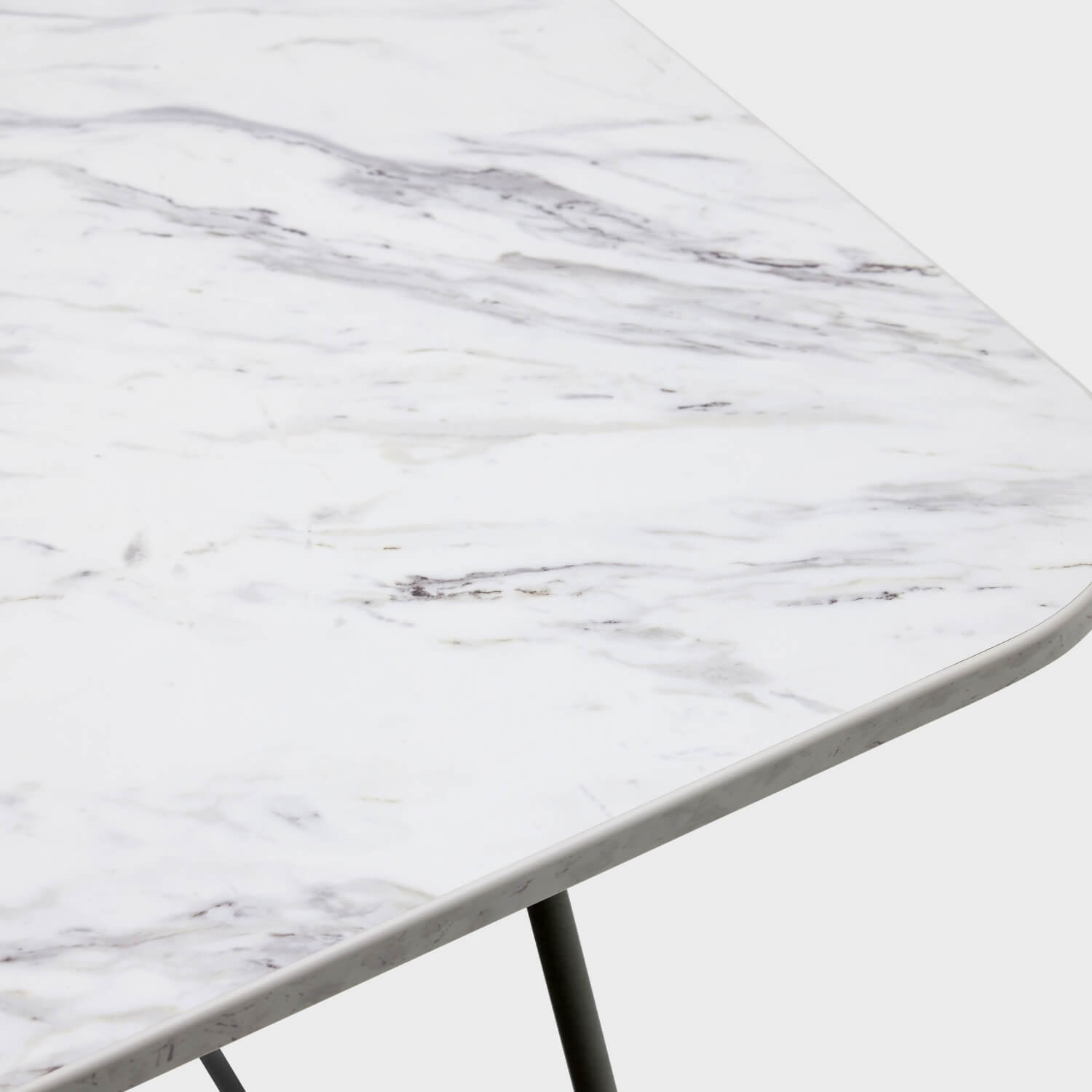 Market Wire Frame Desk - Marble (H-WA2) / Charcoal (TR-F)