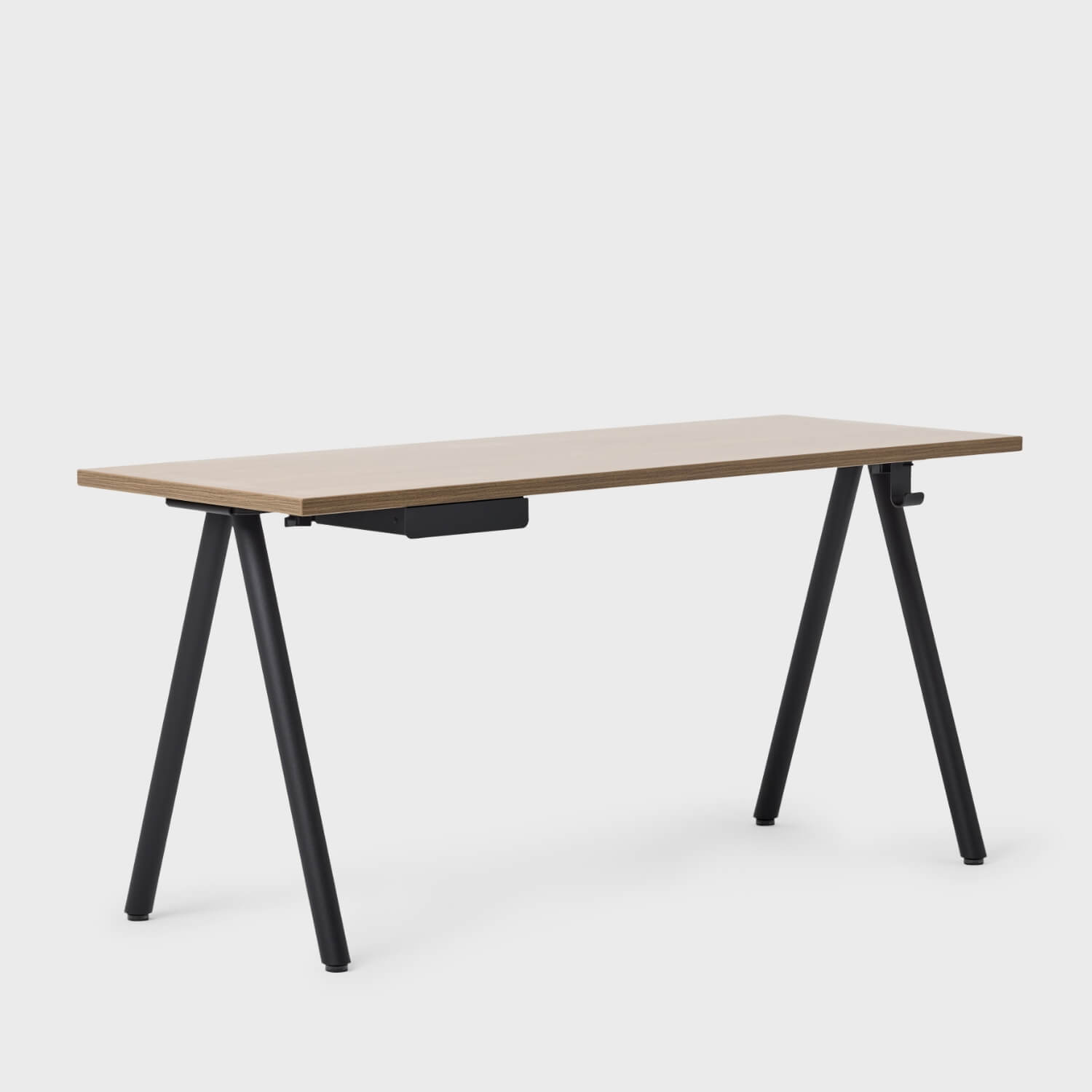 Metro Desk - Neo Walnut (H-KL) / 24 x 48 / Black (TR-K)