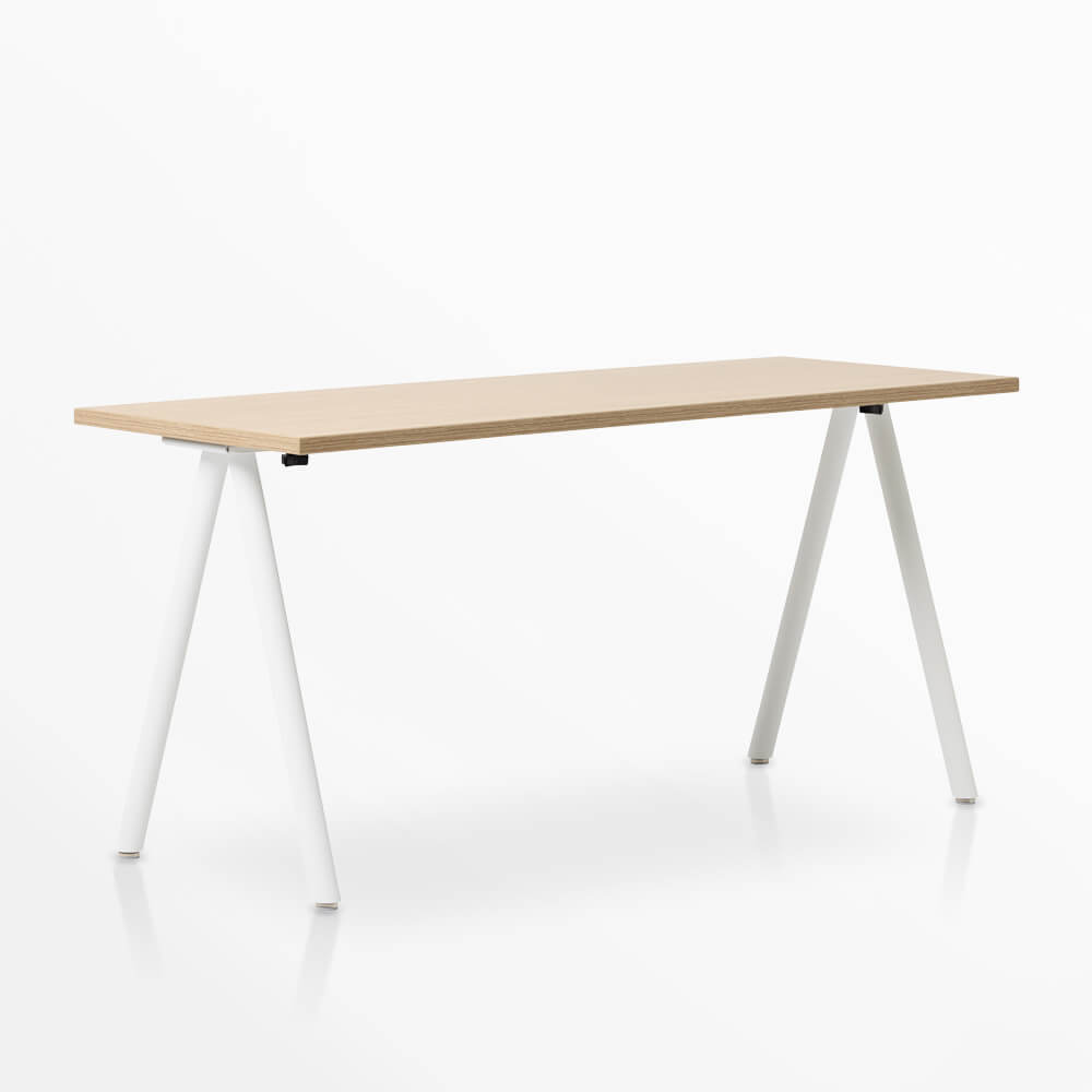 Metro Desk - Landmark (H-KM) / 24 x 48 / White (TR-PLS)