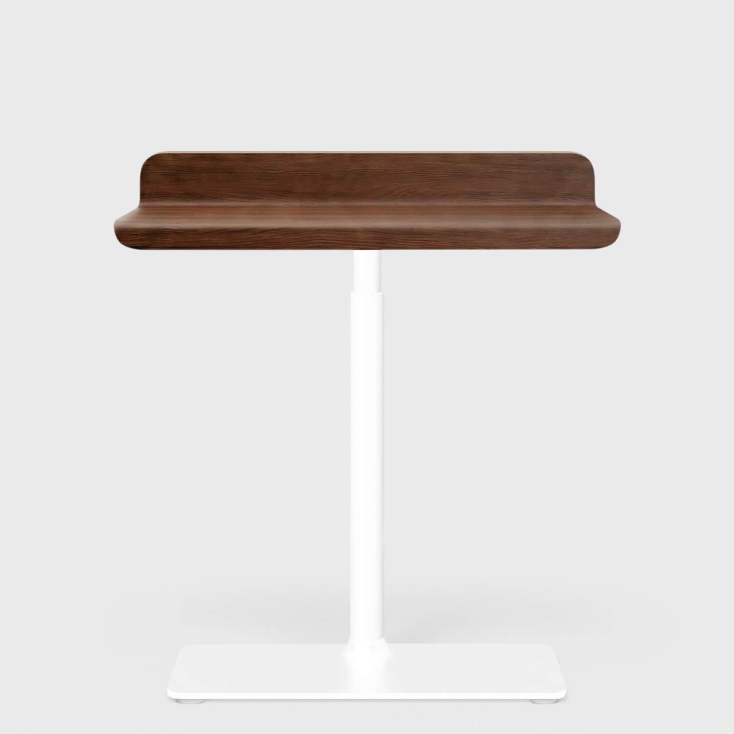 Elements Lift Laptop Table - Fixed Height / Colombian Walnut (79-43) / White (TR_13)