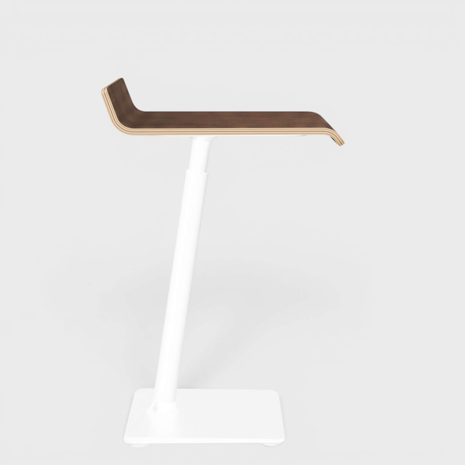 Elements Lift Laptop Table - Fixed Height / Colombian Walnut (79-43) / White (TR_13)