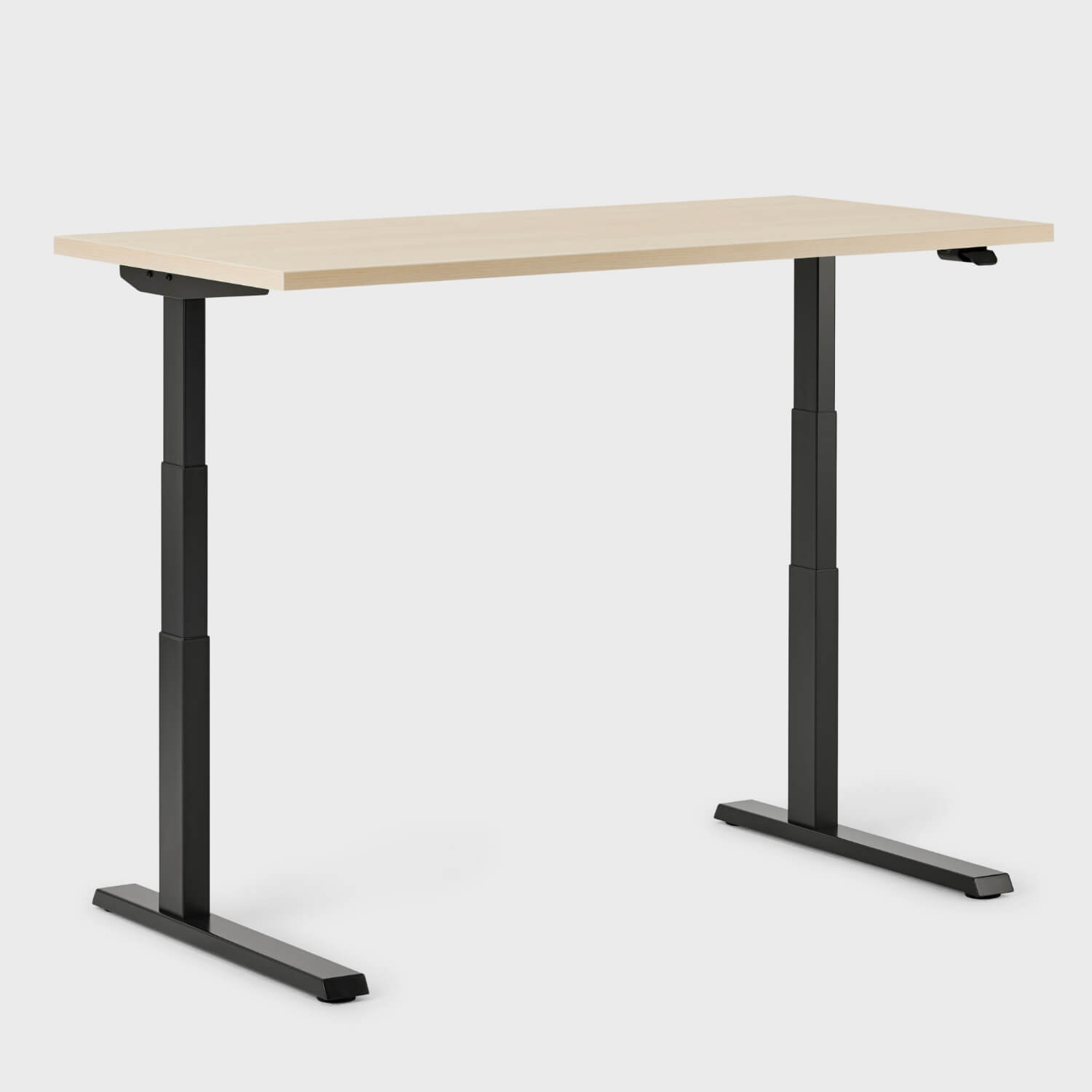Breck Office Chair & Upside Sit-to-Stand Desk Set - Coal with Black Base (BRC_BK) / 29
