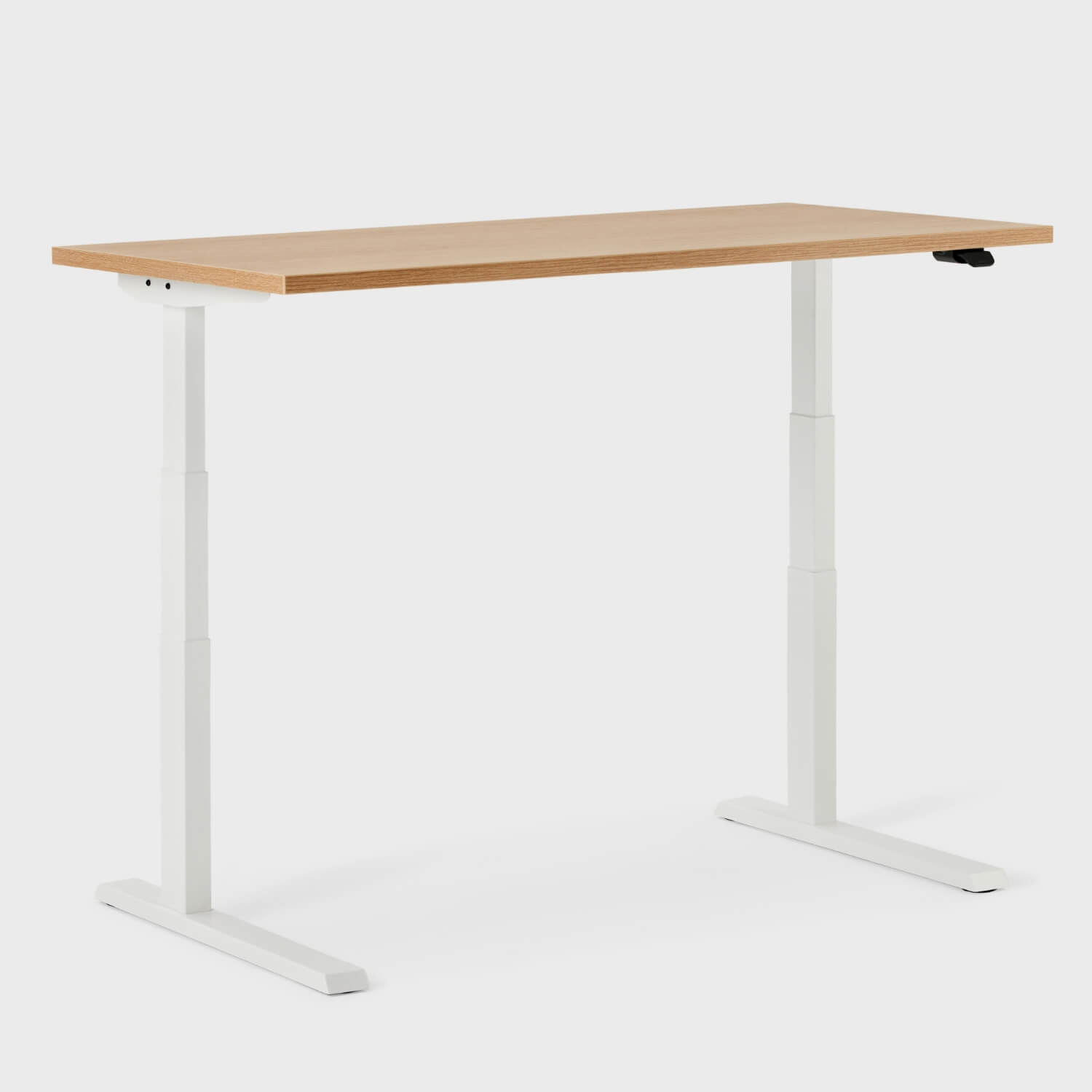 Upside Sit-to-Stand Desk - 23D x 46W / Landmark (H_KM)/White / Standard Range/Programmable Paddle