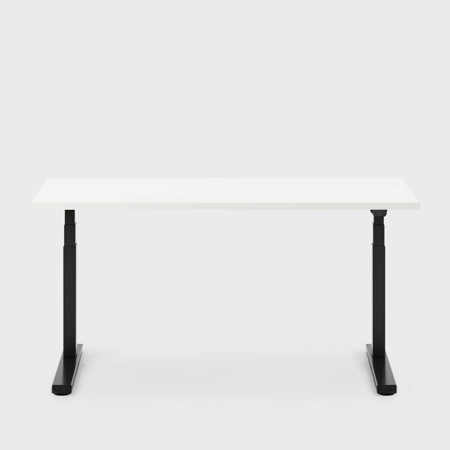 Breck Office Chair & Upside Sit-to-Stand Desk Set - Coal with Black Base (BRC_BK) / 29