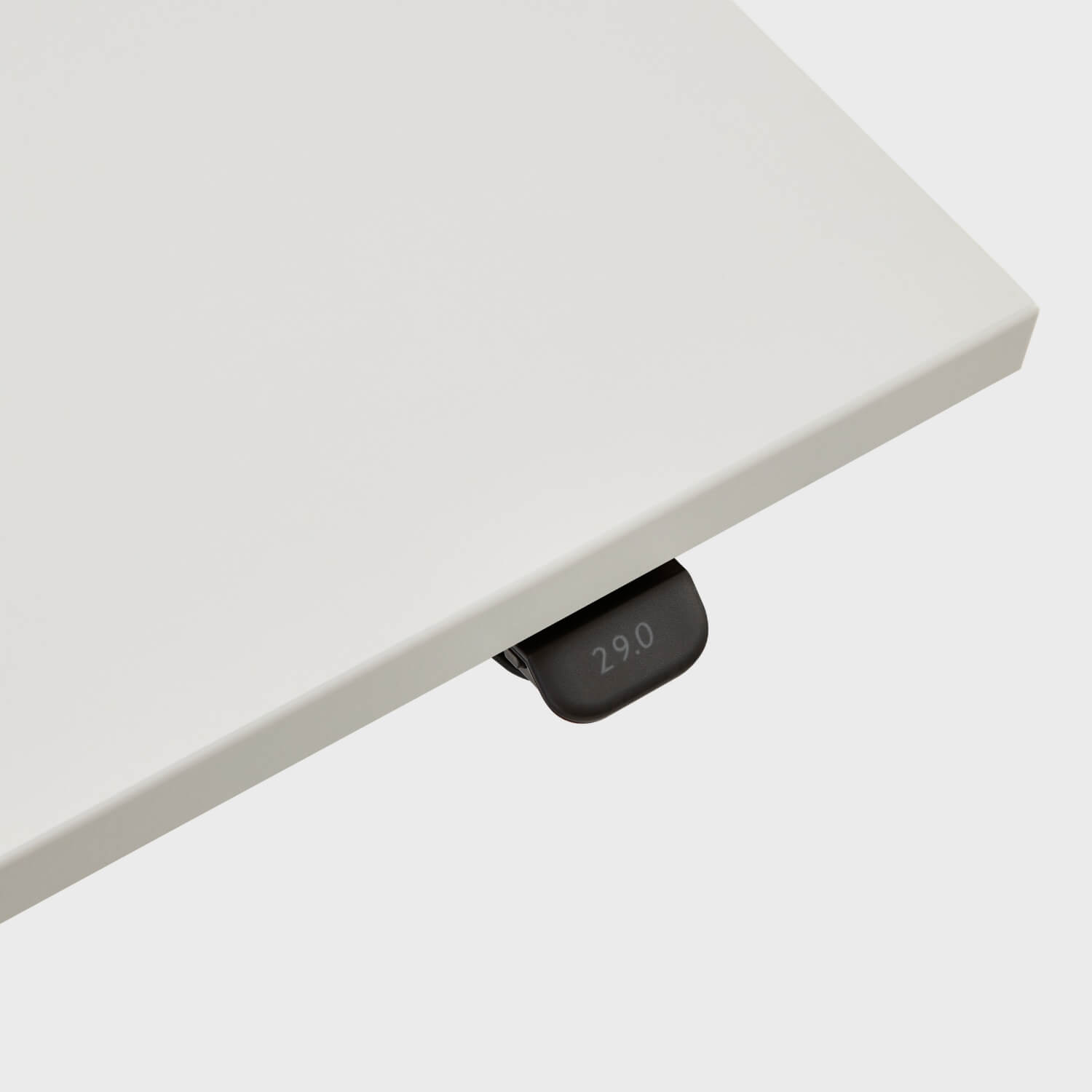 Upside Sit-to-Stand Desk - 23D x 58W / Linen (H_WL)/White / Standard Range/Programmable Paddle