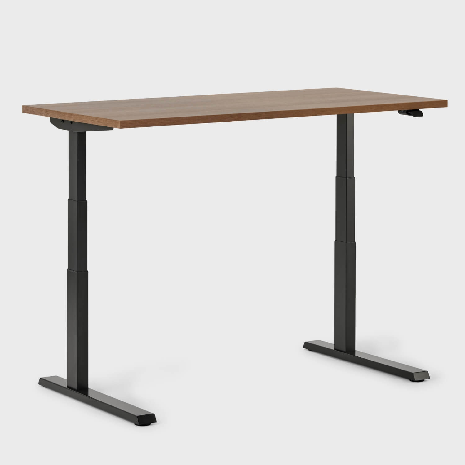 Upside Sit-to-Stand Desk - 29D x 70W / Neo Walnut (H_KL)/Black / Standard Range/Programmable Paddle