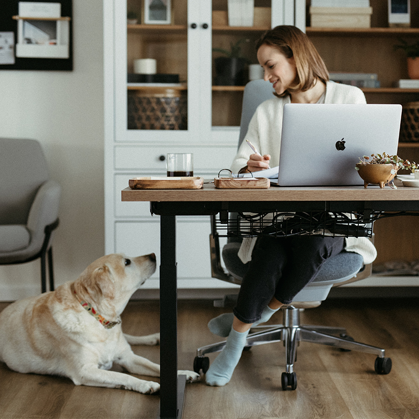 Upside SittoStand Desk, Standard Range Haworth Retail Store