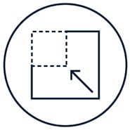 An icon representing "Reduce" opportunity in current workspace